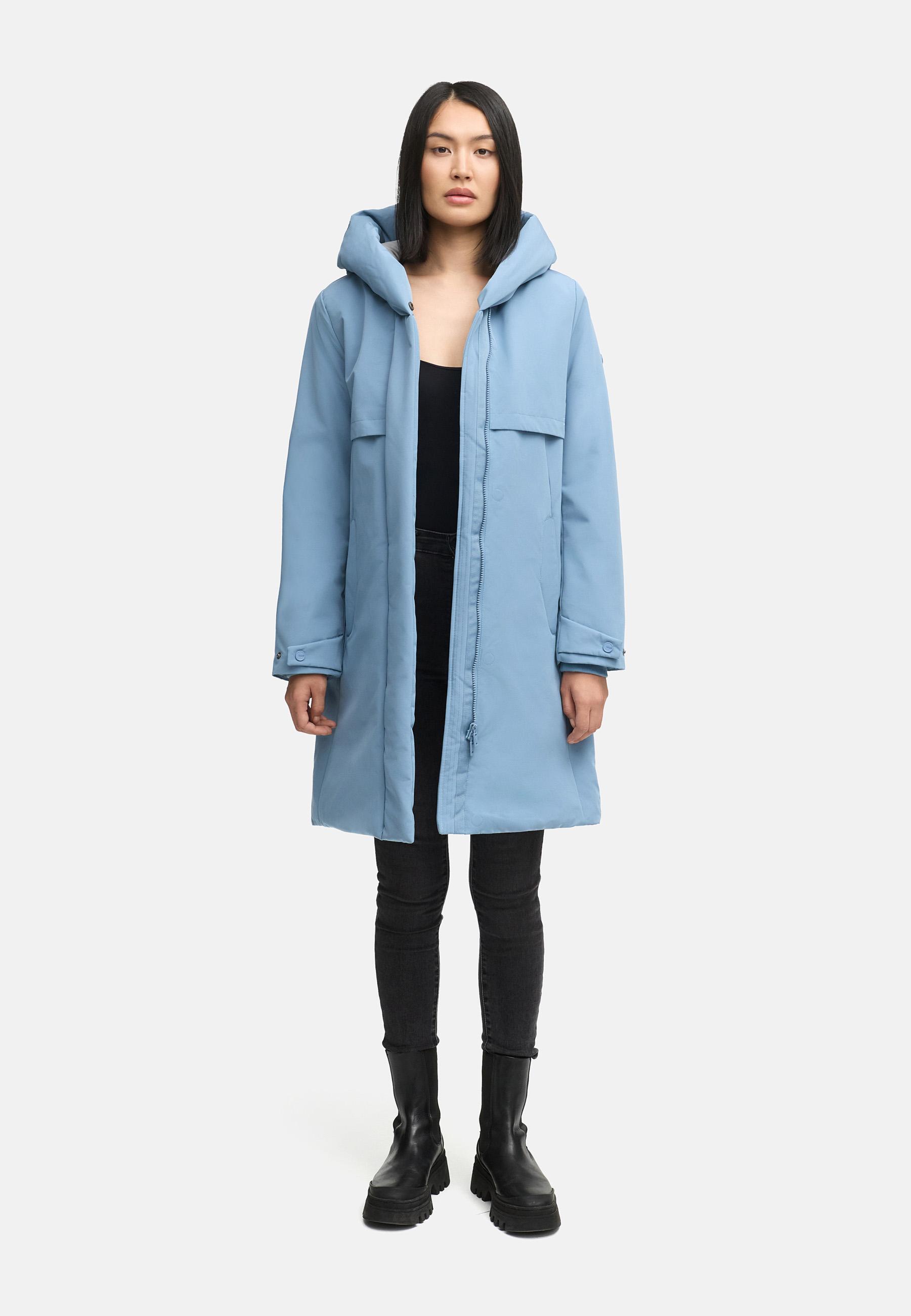 Wintermantel mit Kapuze "Domingaa 14" Powder Blue