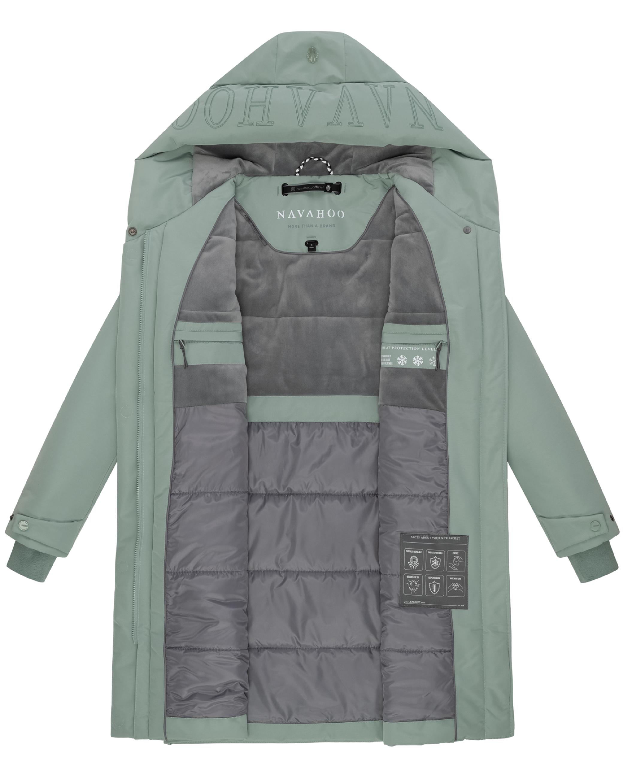Wintermantel mit Kapuze "Domingaa 14" Smokey Mint