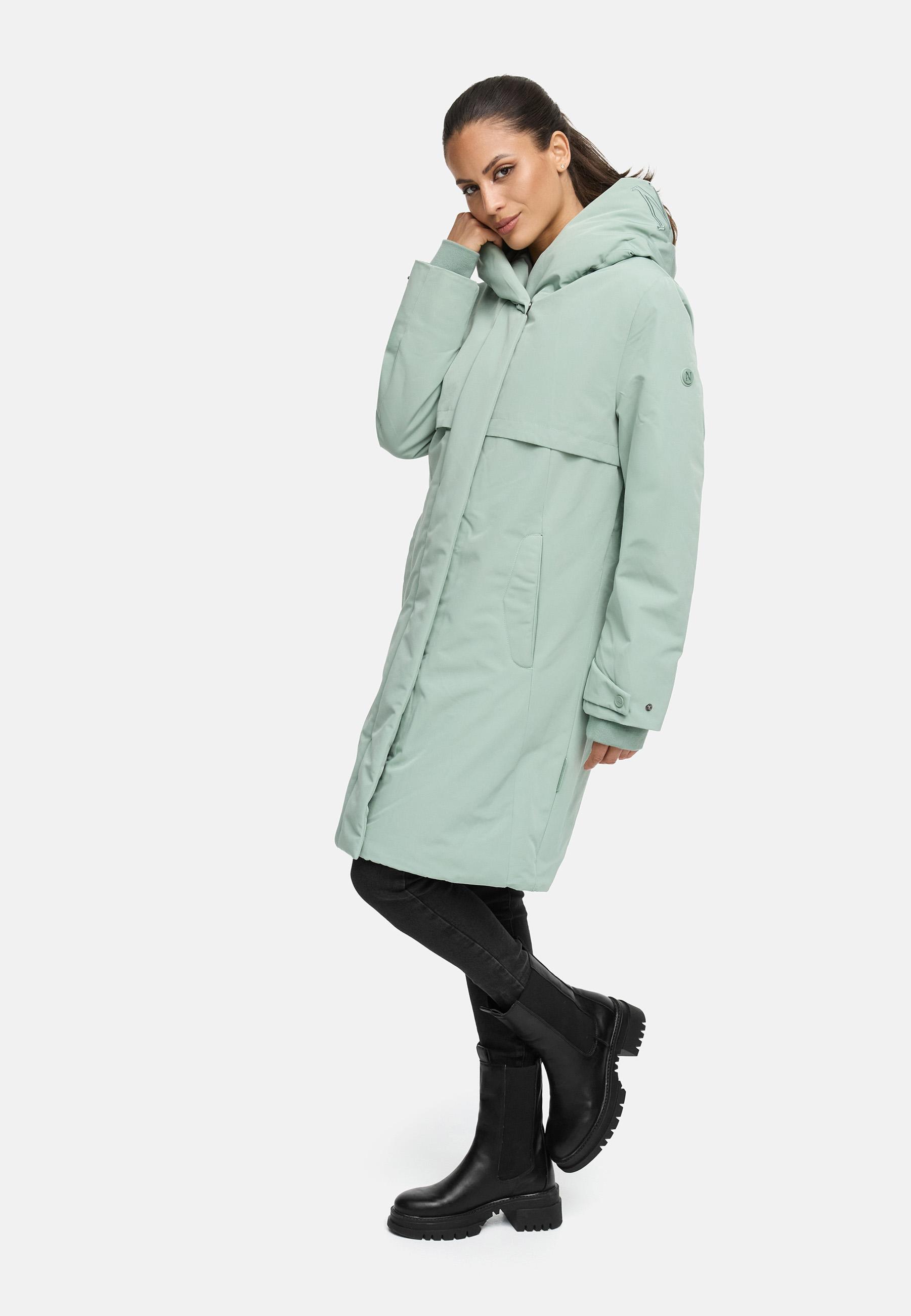 Wintermantel mit Kapuze "Domingaa 14" Smokey Mint