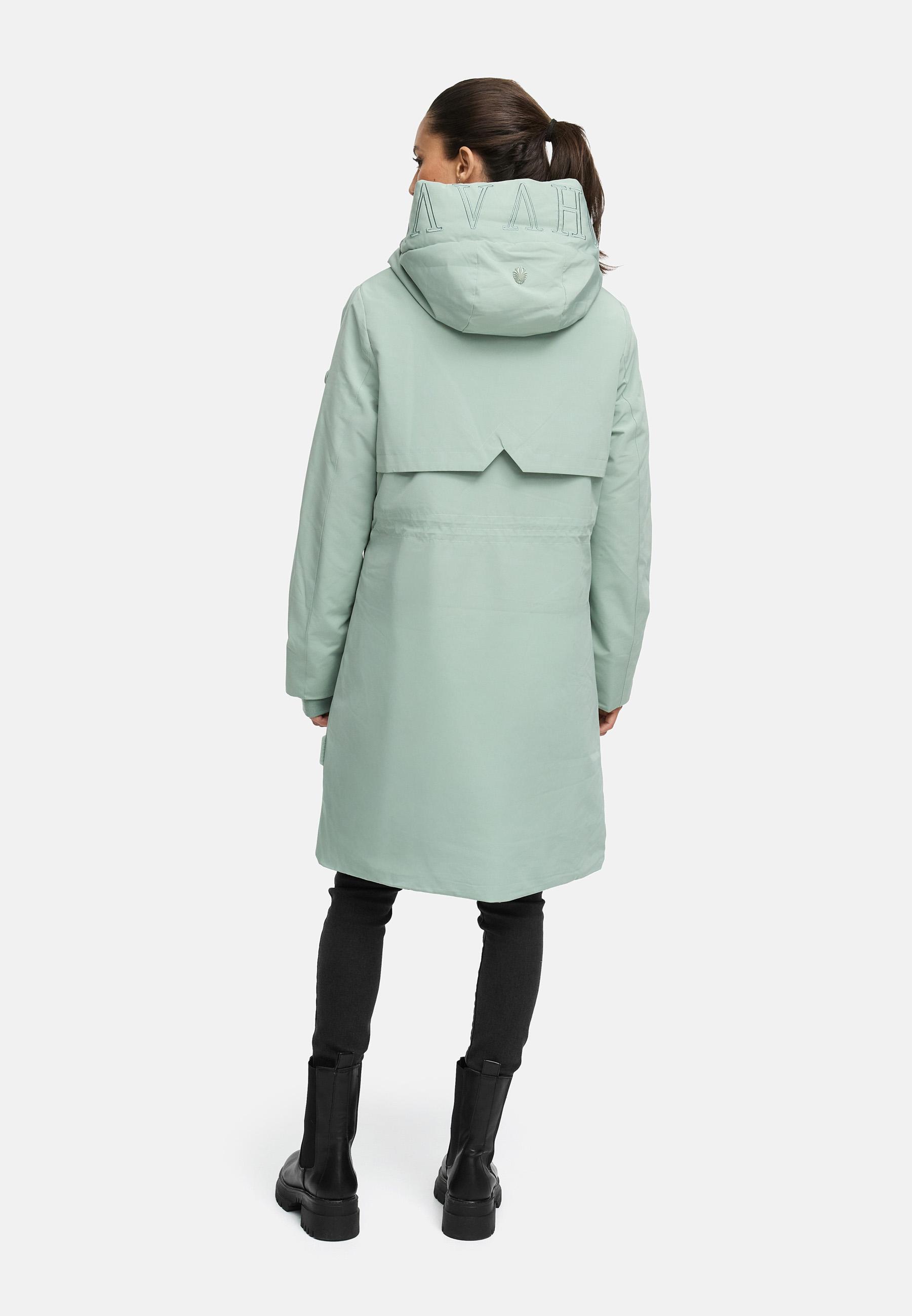 Wintermantel mit Kapuze "Domingaa 14" Smokey Mint