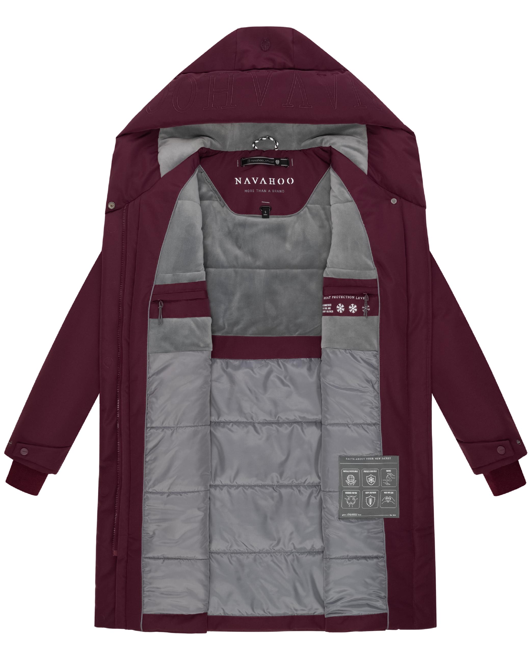 Wintermantel mit Kapuze "Domingaa 14" Wine