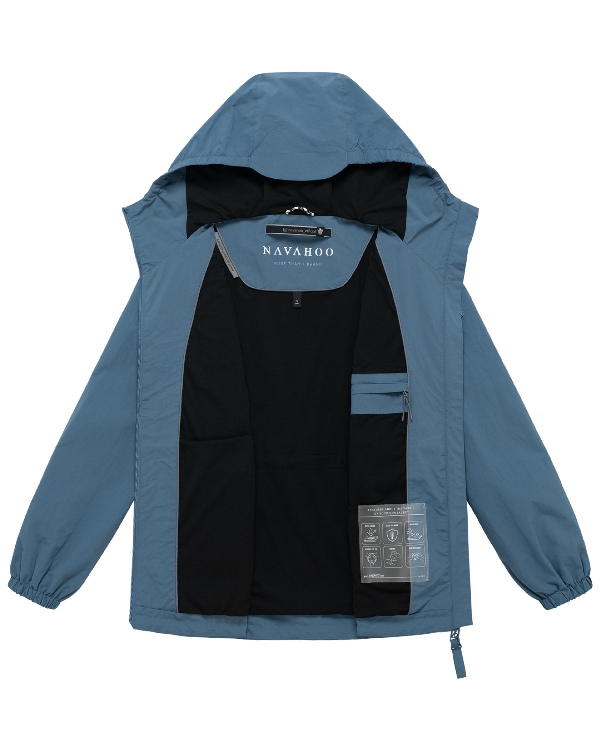 Übergangsjacke mit wasserdichtem Reißverschluss "Donnerwetter 14" Dusty Blue