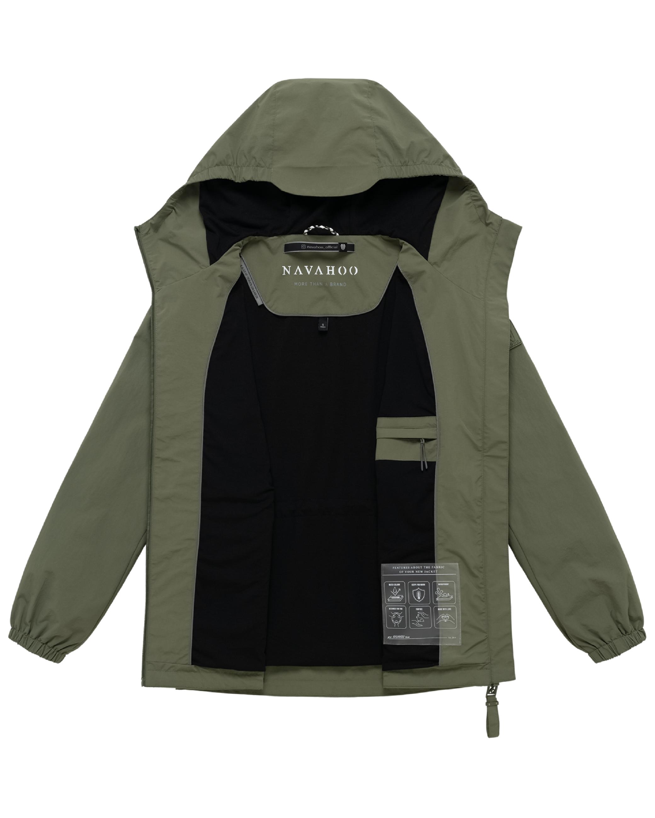 Übergangsjacke mit wasserdichtem Reißverschluss "Donnerwetter 14" Olive Leaf