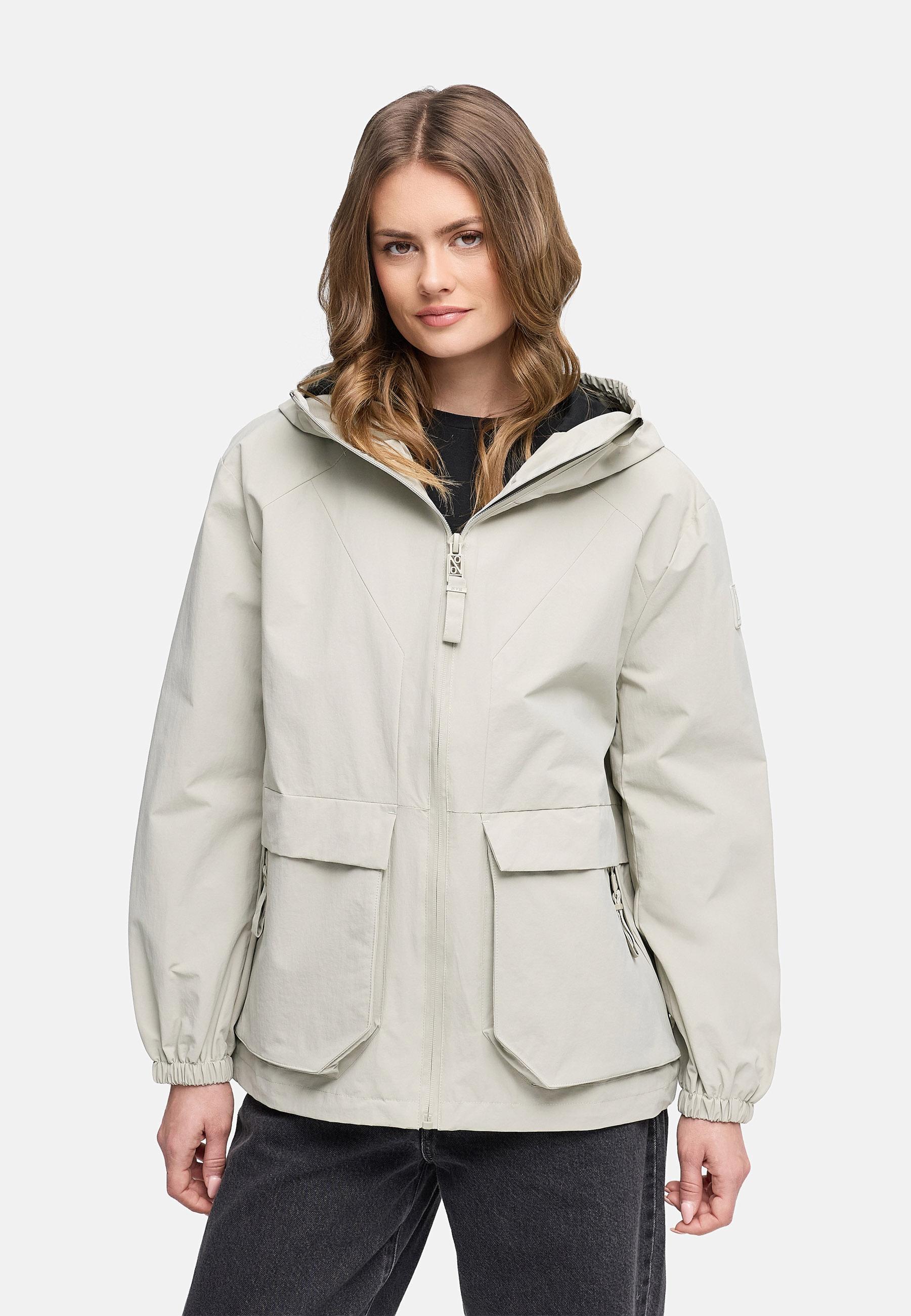 Übergangsjacke mit wasserdichtem Reißverschluss "Donnerwetter 14" Pebble Grey