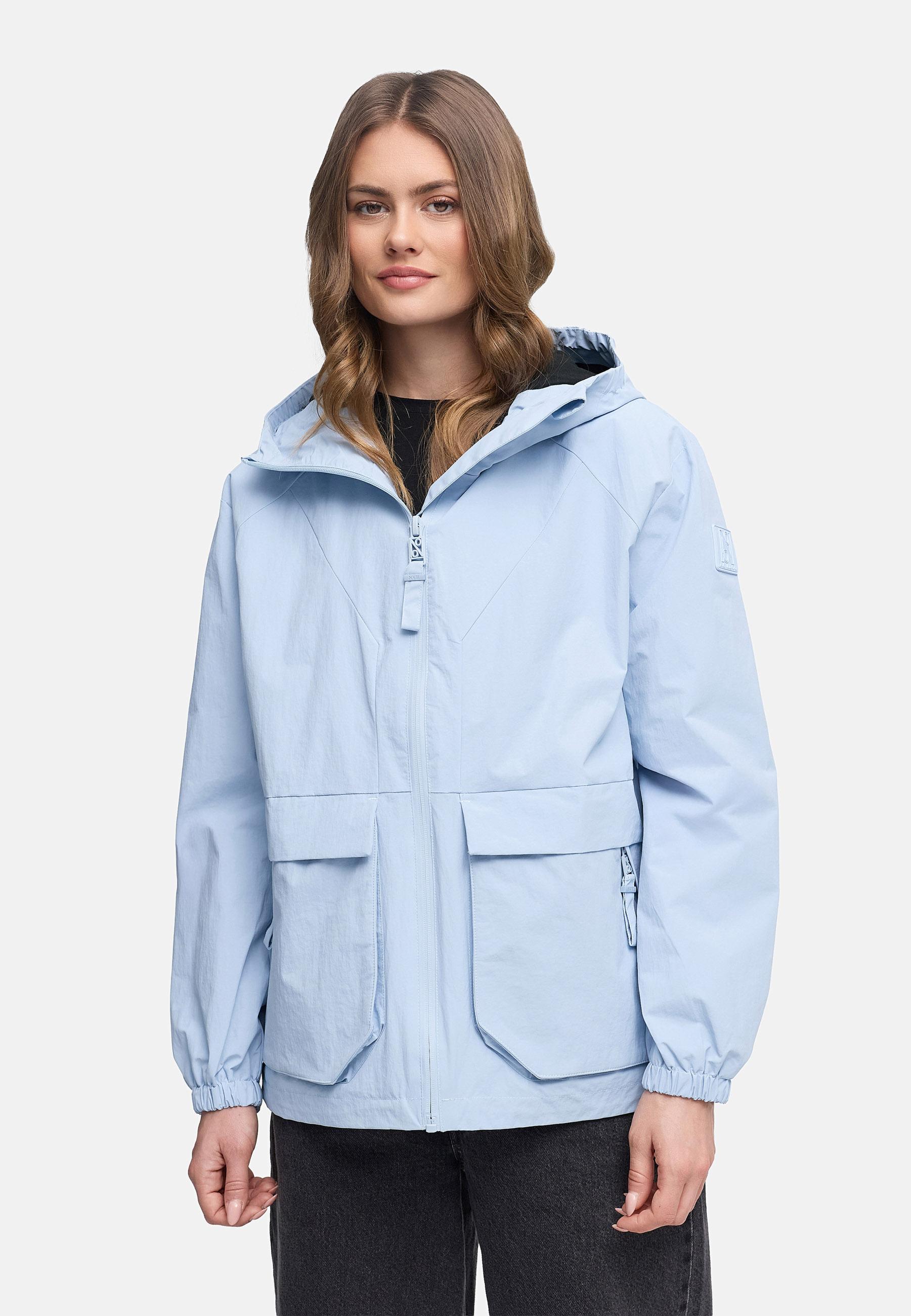 Übergangsjacke mit wasserdichtem Reißverschluss "Donnerwetter 14" Soft Blue