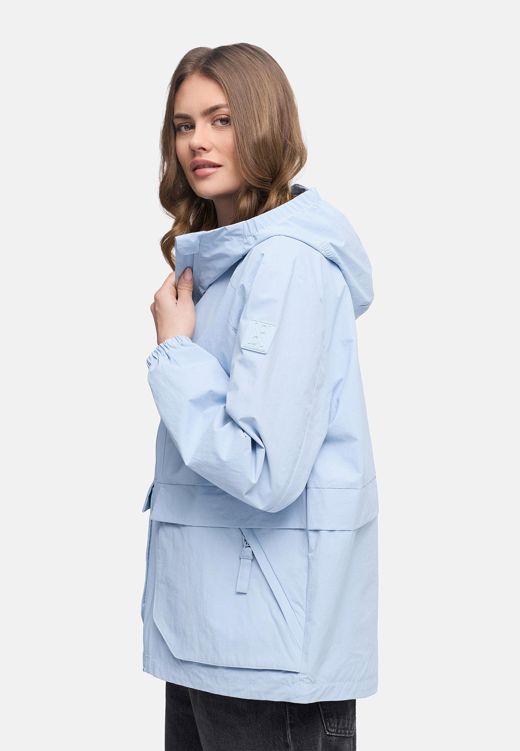 Übergangsjacke mit wasserdichtem Reißverschluss "Donnerwetter 14" Soft Blue