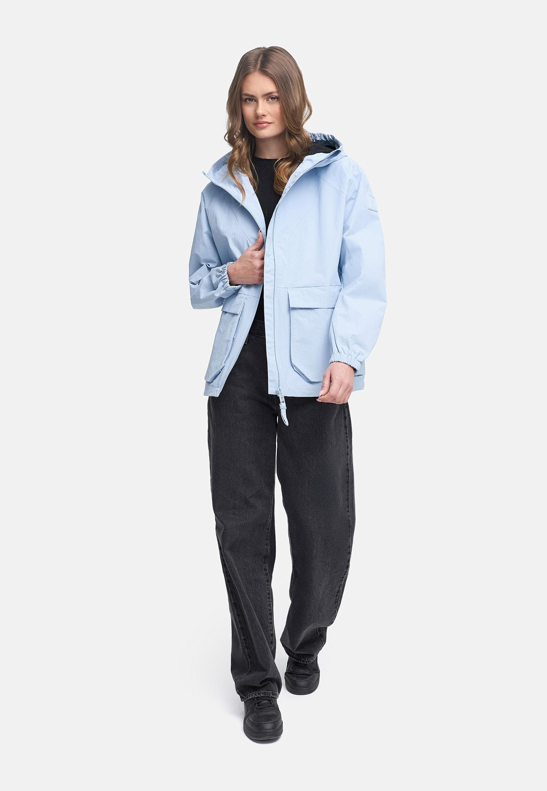 Übergangsjacke mit wasserdichtem Reißverschluss "Donnerwetter 14" Soft Blue