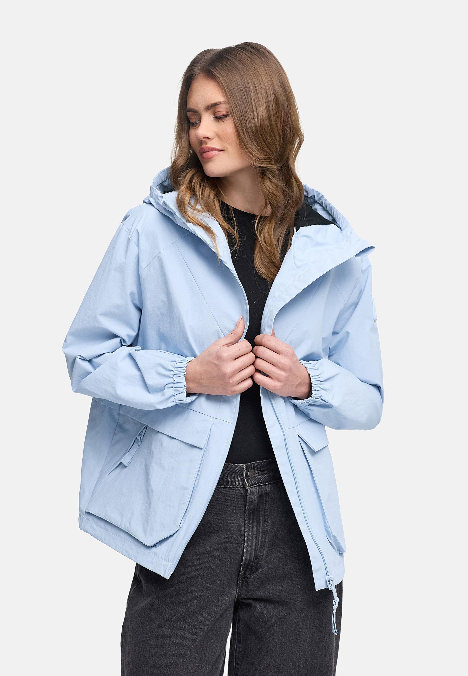 Übergangsjacke mit wasserdichtem Reißverschluss "Donnerwetter 14" Soft Blue