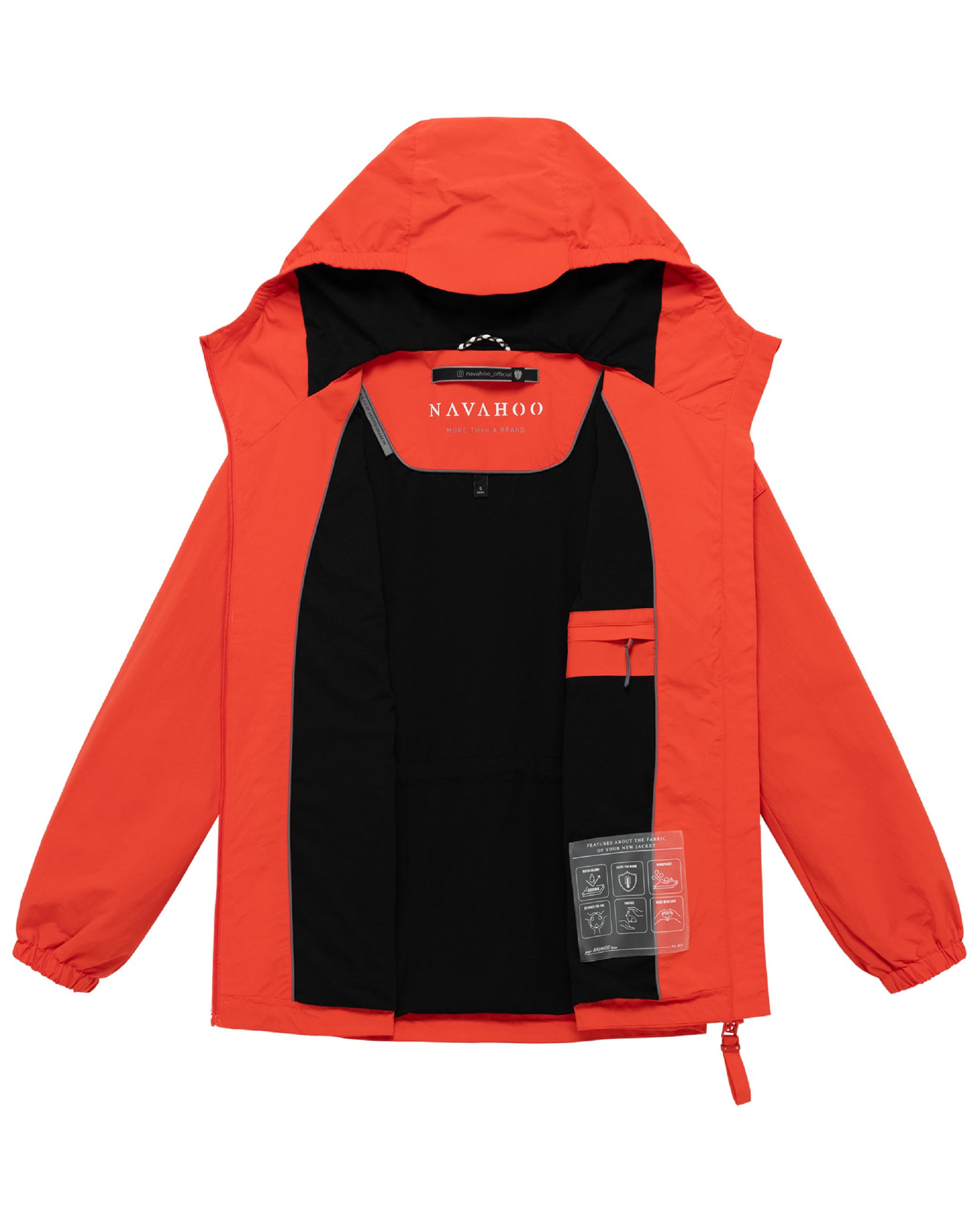 Übergangsjacke mit wasserdichtem Reißverschluss "Donnerwetter 14" Spicy Orange
