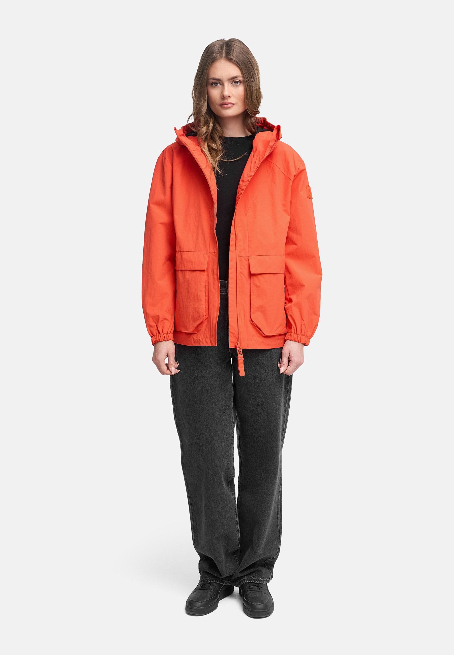 Übergangsjacke mit wasserdichtem Reißverschluss "Donnerwetter 14" Spicy Orange