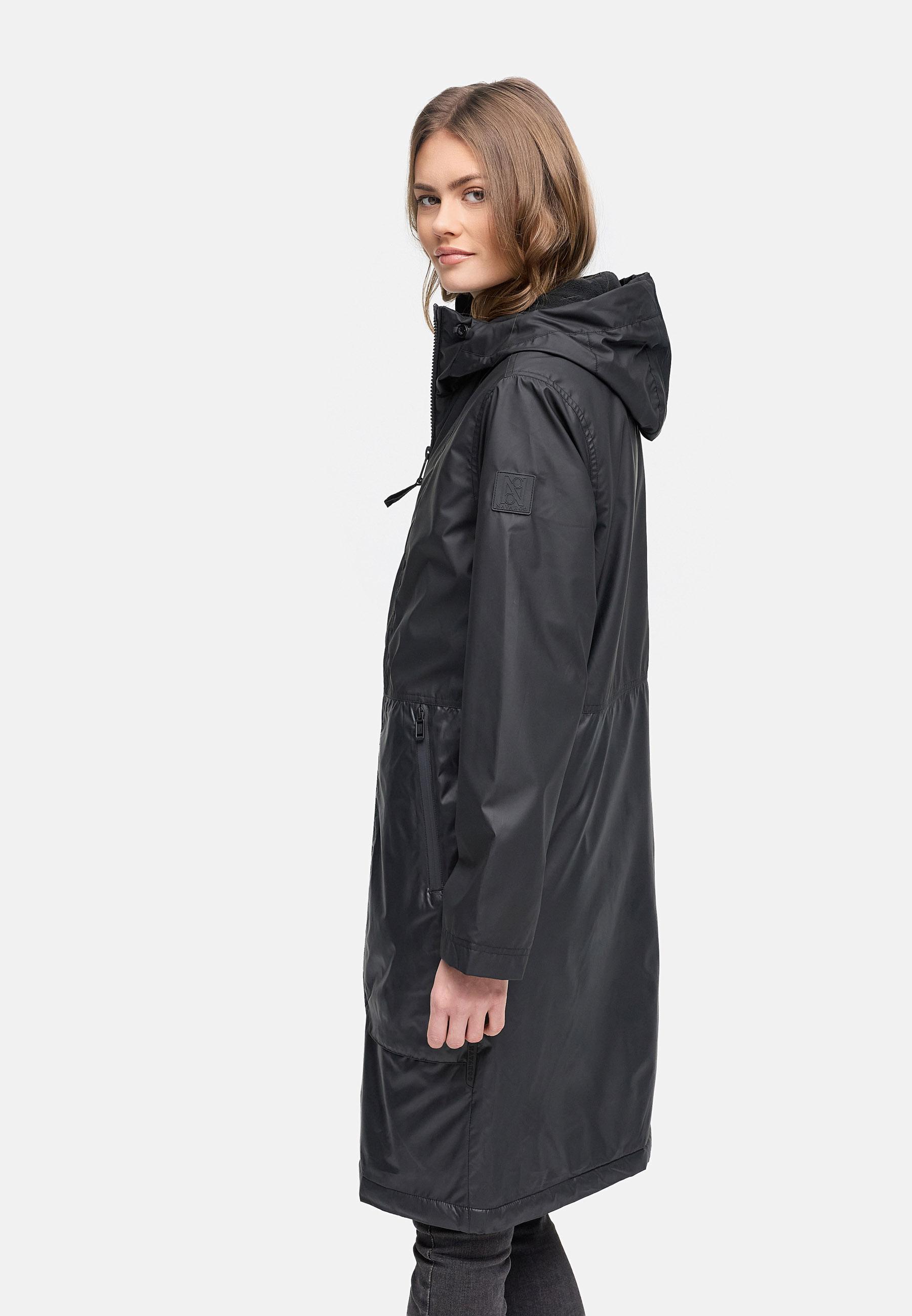 Leichter Übergangsmantel mit Kapuze "Edelumhang 14" Black