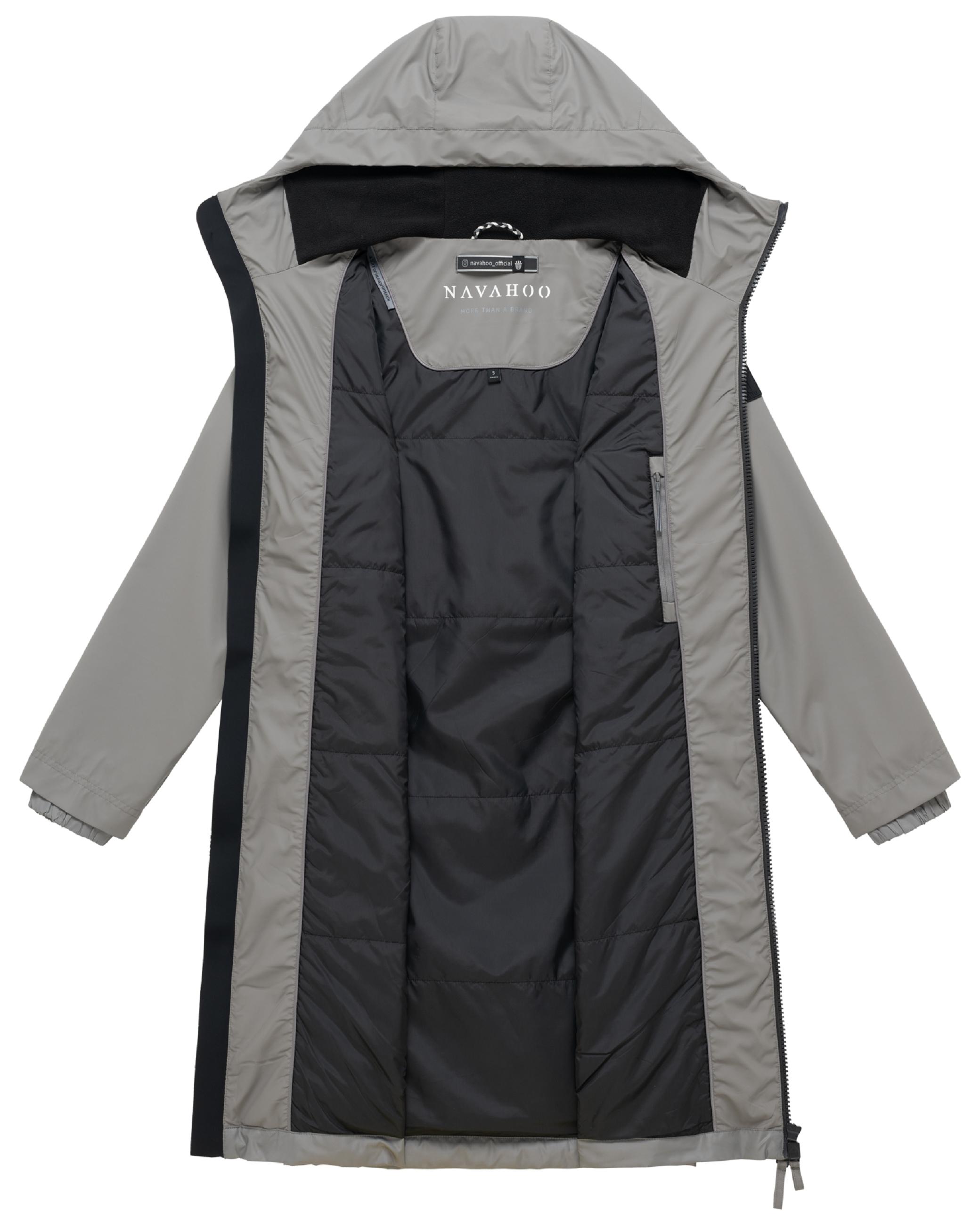 Leichter Übergangsmantel mit Kapuze "Edelumhang 14" Grey