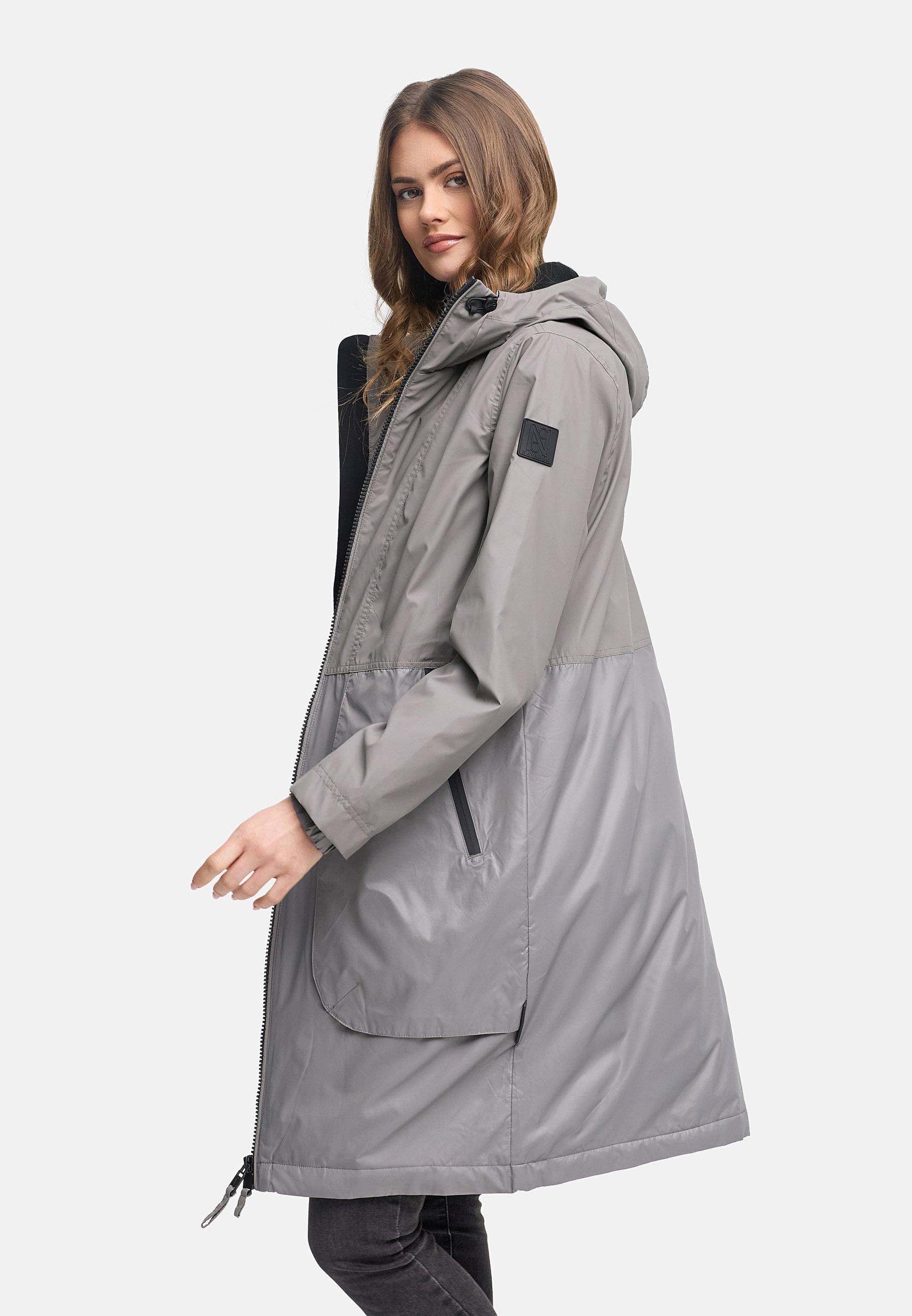 Leichter Übergangsmantel mit Kapuze "Edelumhang 14" Grey