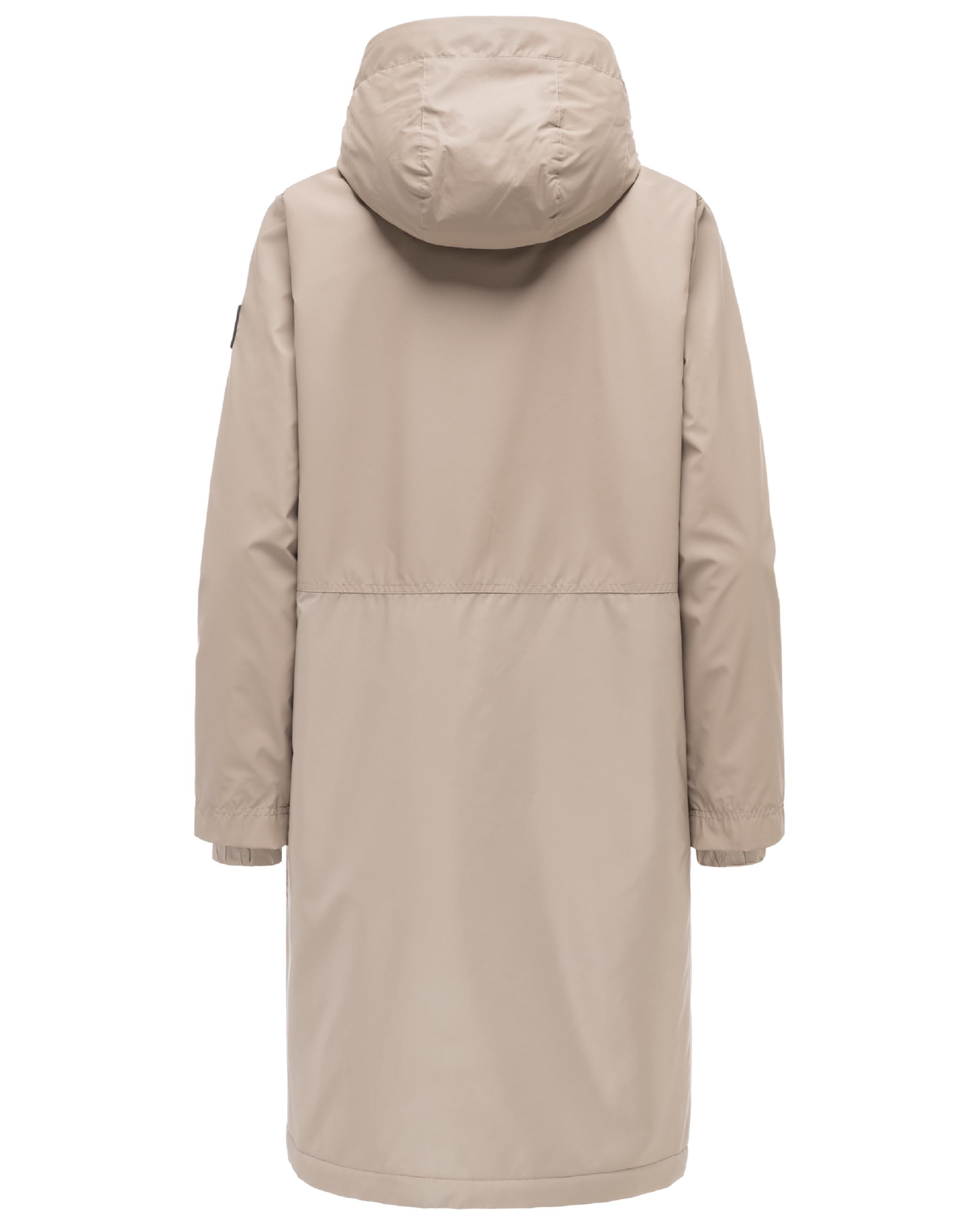 Leichter Übergangsmantel mit Kapuze "Edelumhang 14" Taupe Grey