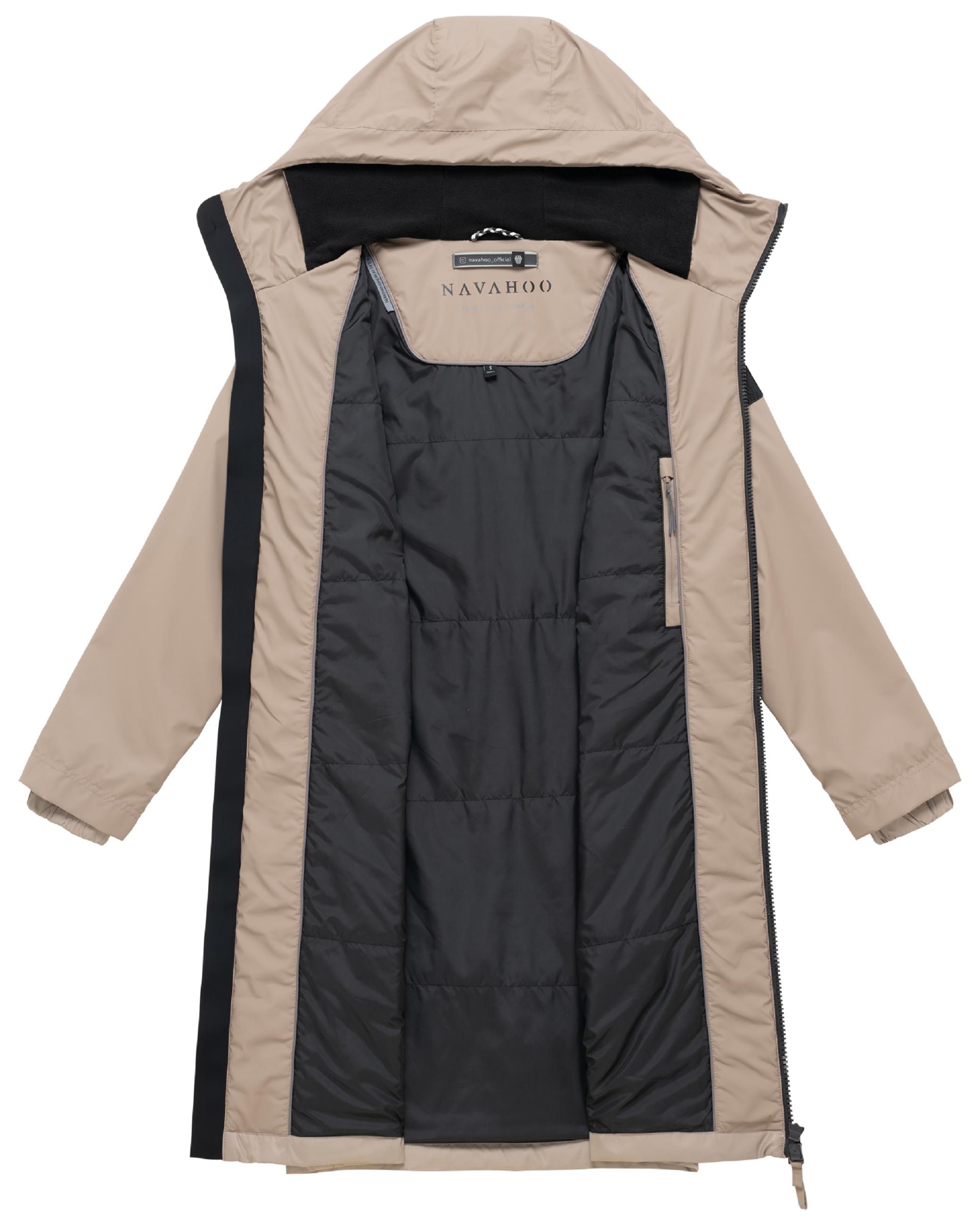 Leichter Übergangsmantel mit Kapuze "Edelumhang 14" Taupe Grey