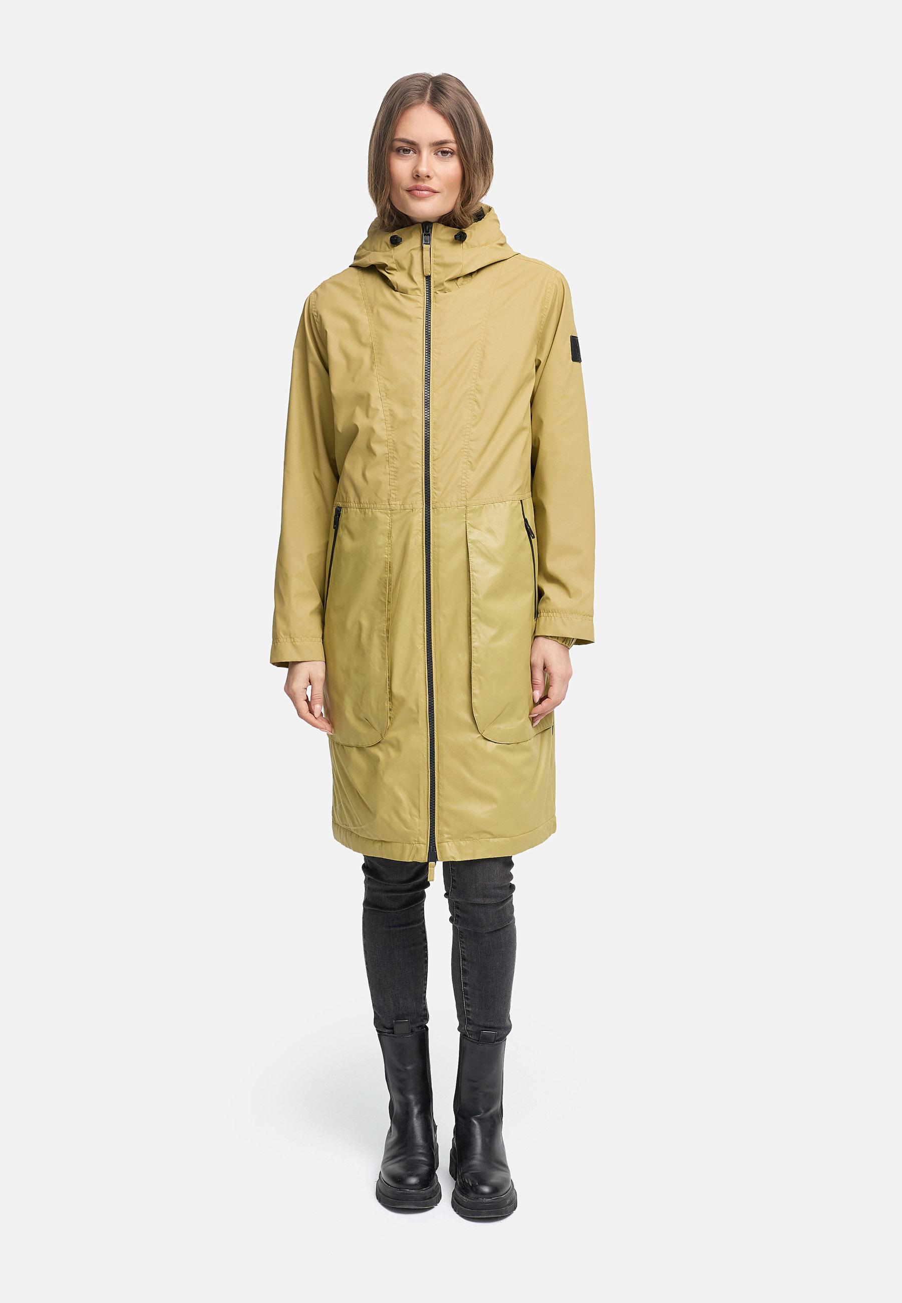 Leichter Übergangsmantel mit Kapuze "Edelumhang 14" Urban Khaki