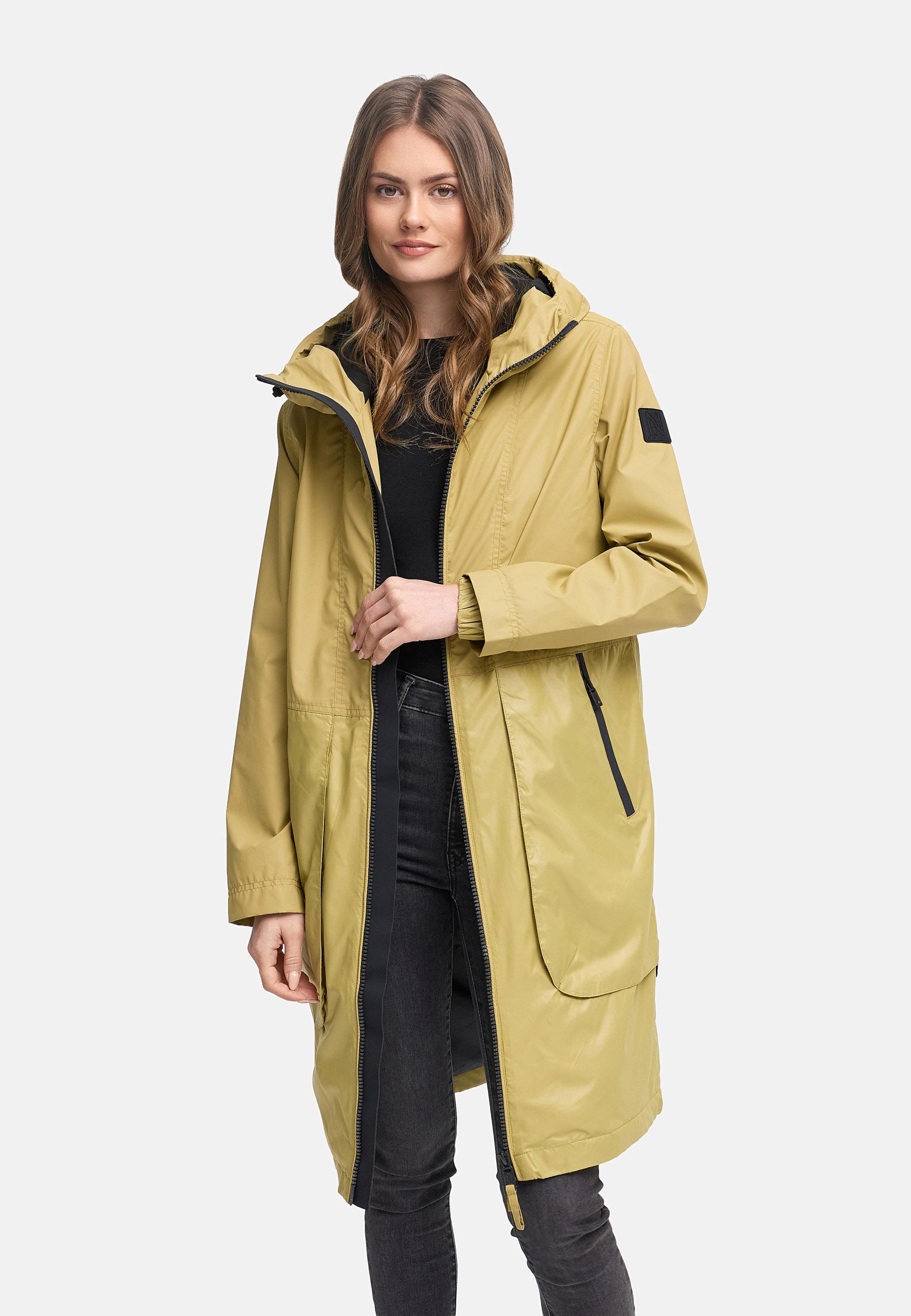 Leichter Übergangsmantel mit Kapuze "Edelumhang 14" Urban Khaki