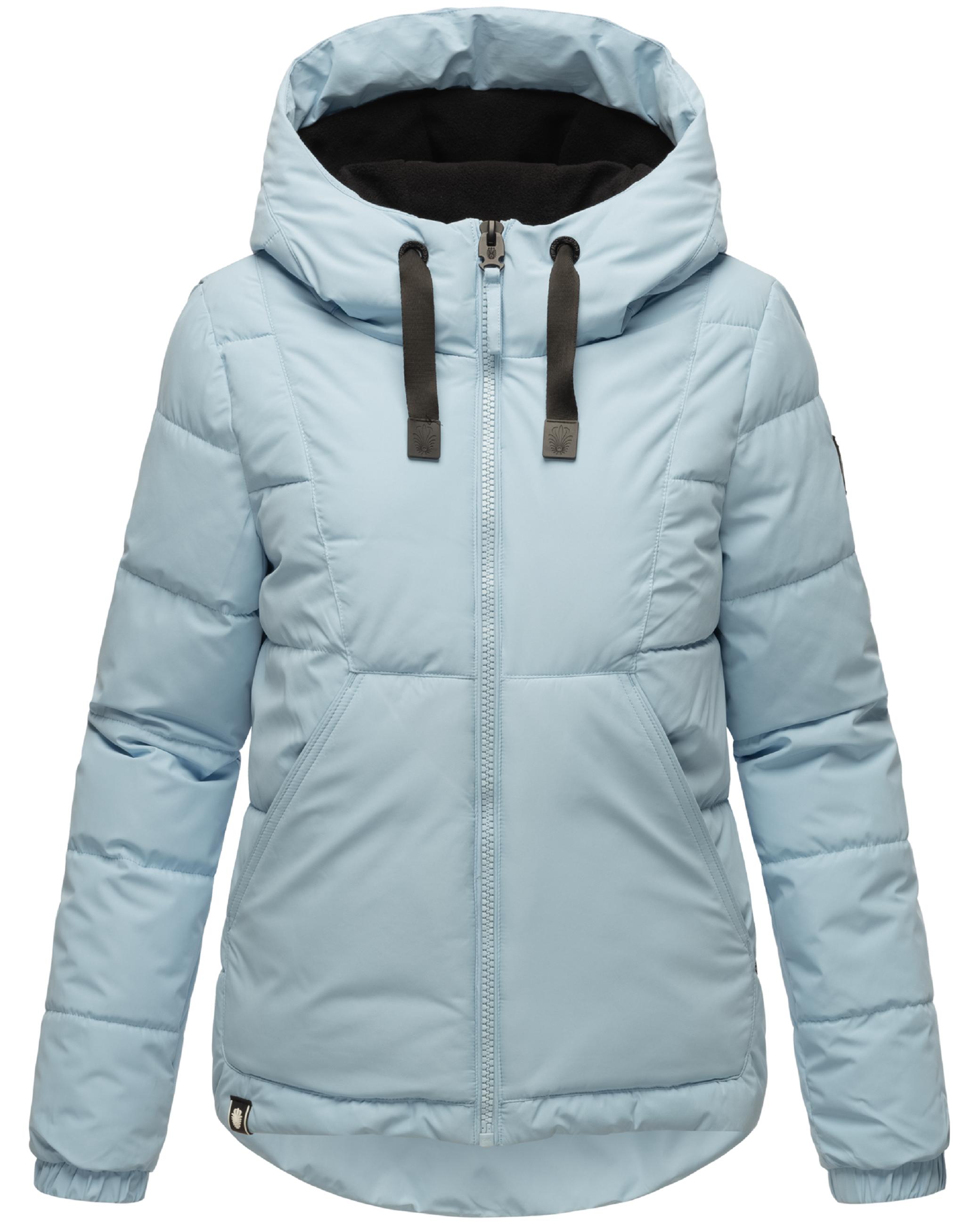 Modische Steppjacke mit Kapuze "Eisbällchen" Baby Blue