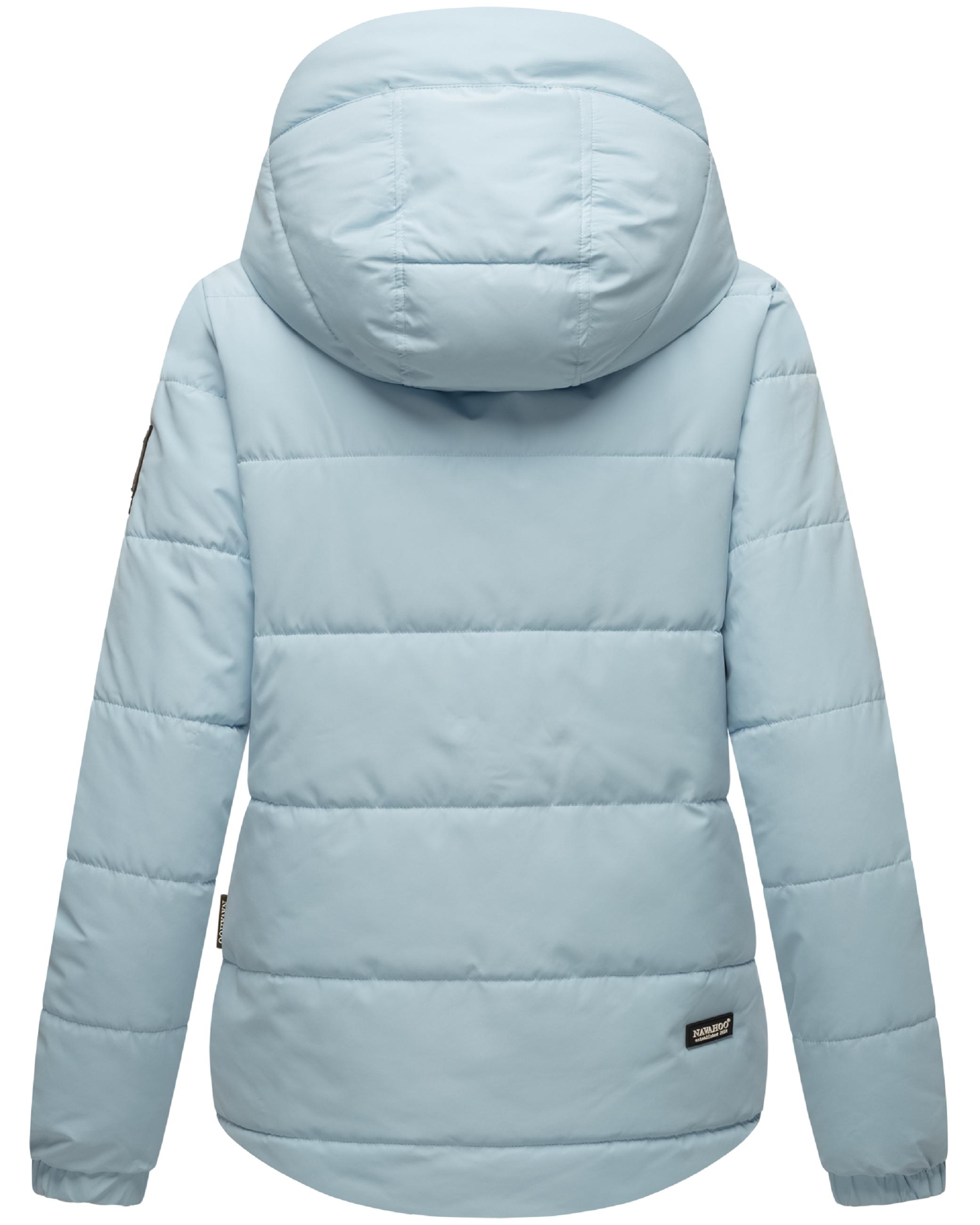 Modische Steppjacke mit Kapuze "Eisbällchen" Baby Blue