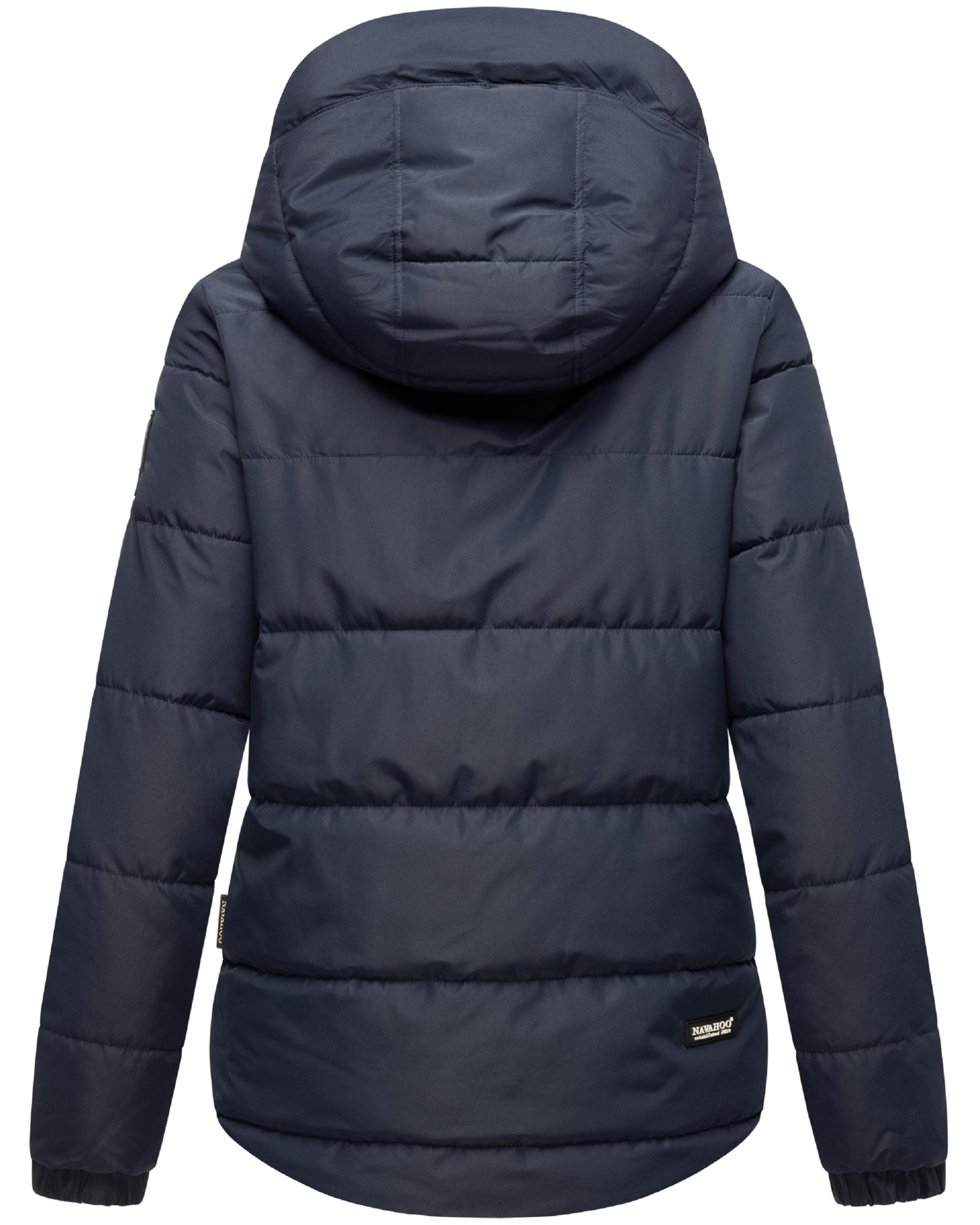 Modische Steppjacke mit Kapuze "Eisbällchen" Navy