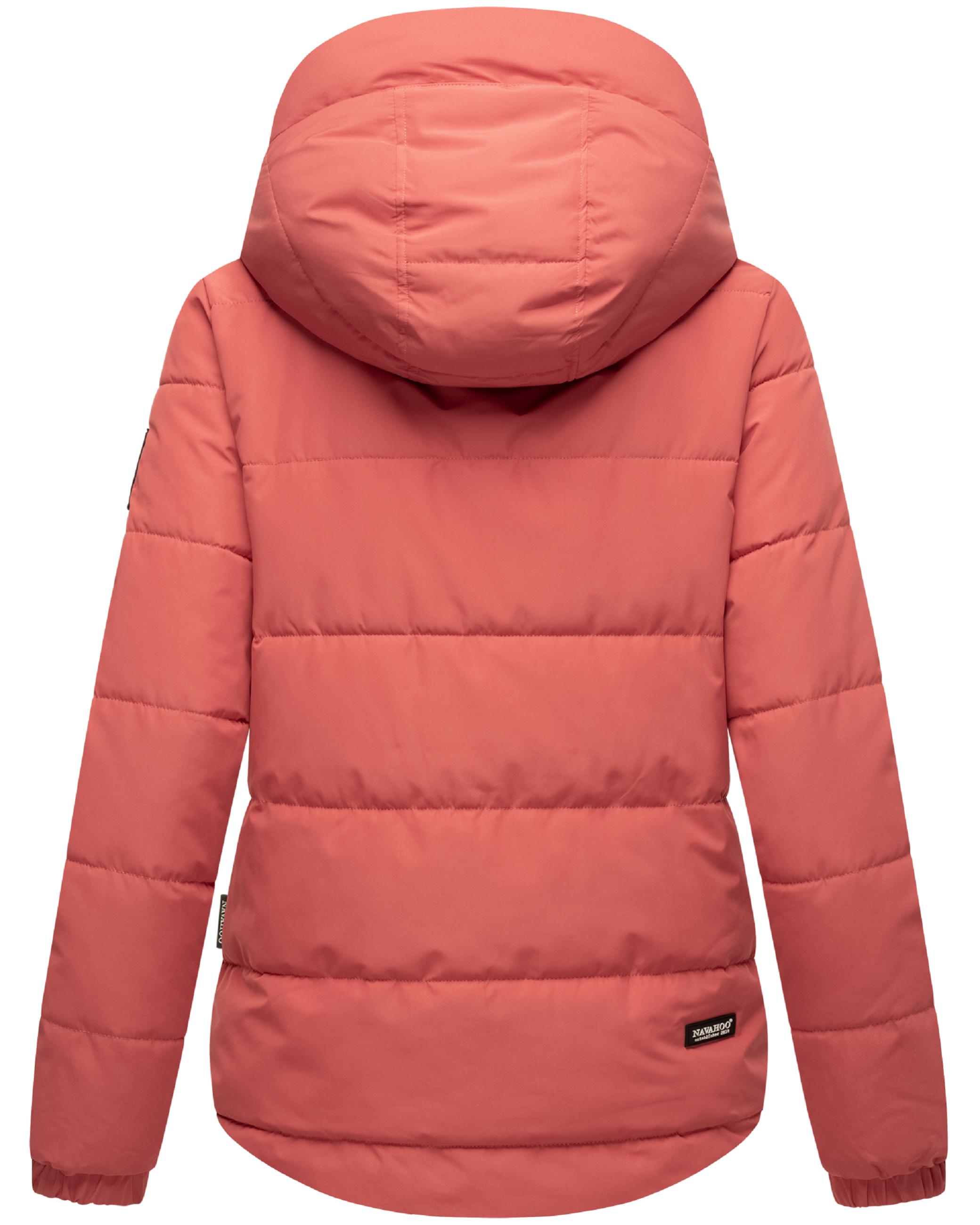 Modische Steppjacke mit Kapuze "Eisbällchen" Rouge