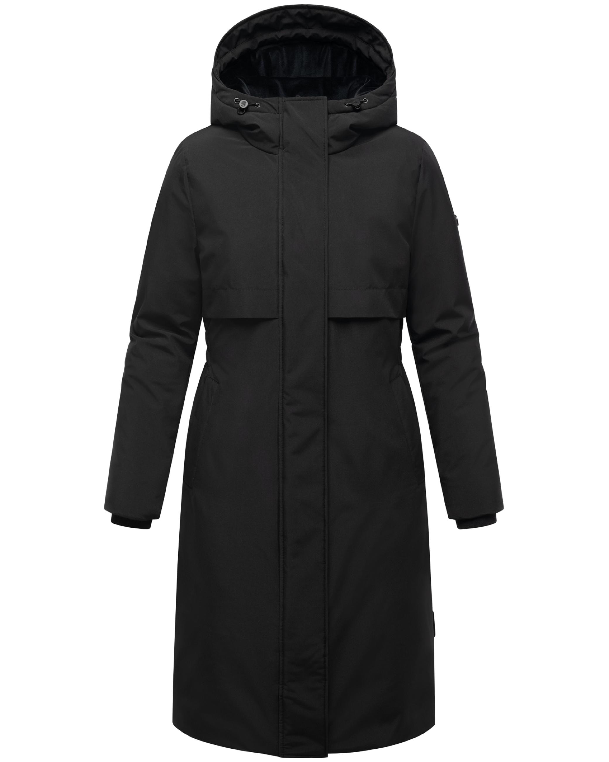 Wintermantel mit Kapuze "Eismelodie 14" Black