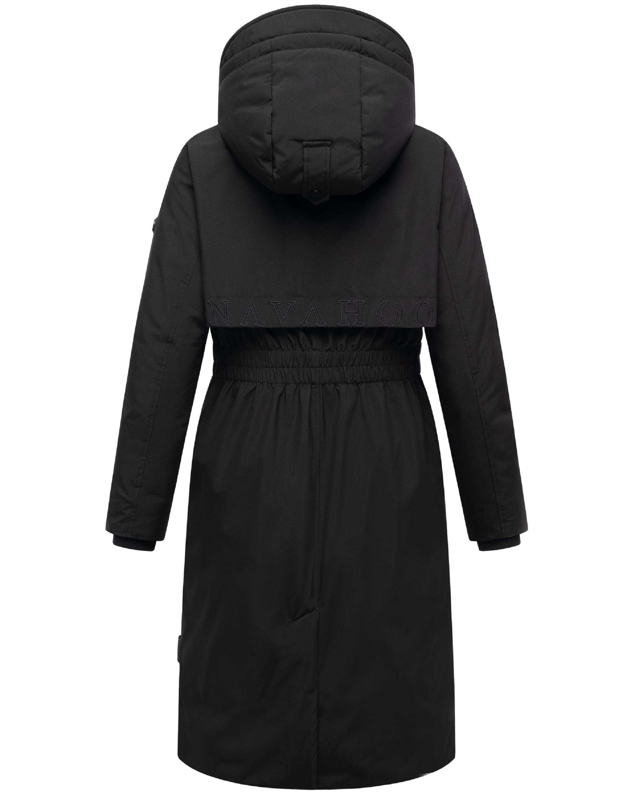Wintermantel mit Kapuze "Eismelodie 14" Black