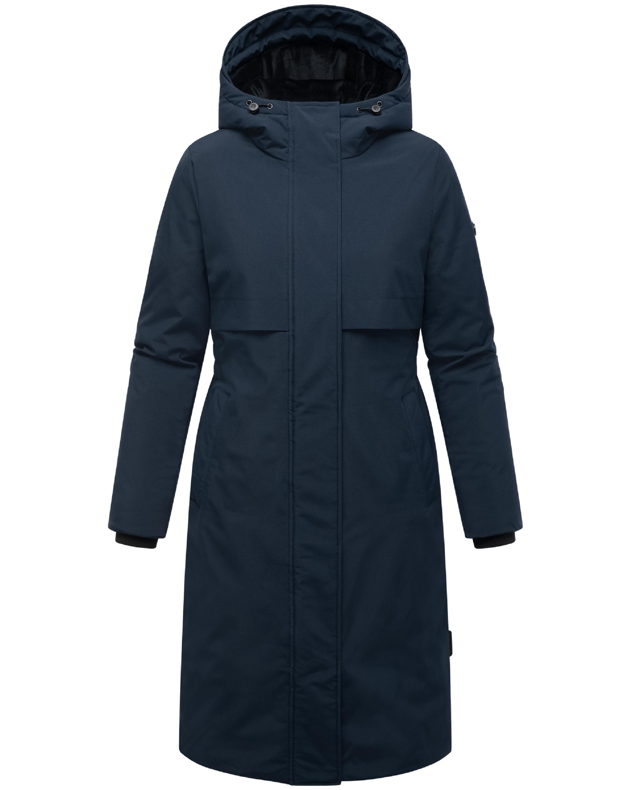 Wintermantel mit Kapuze "Eismelodie 14" Navy