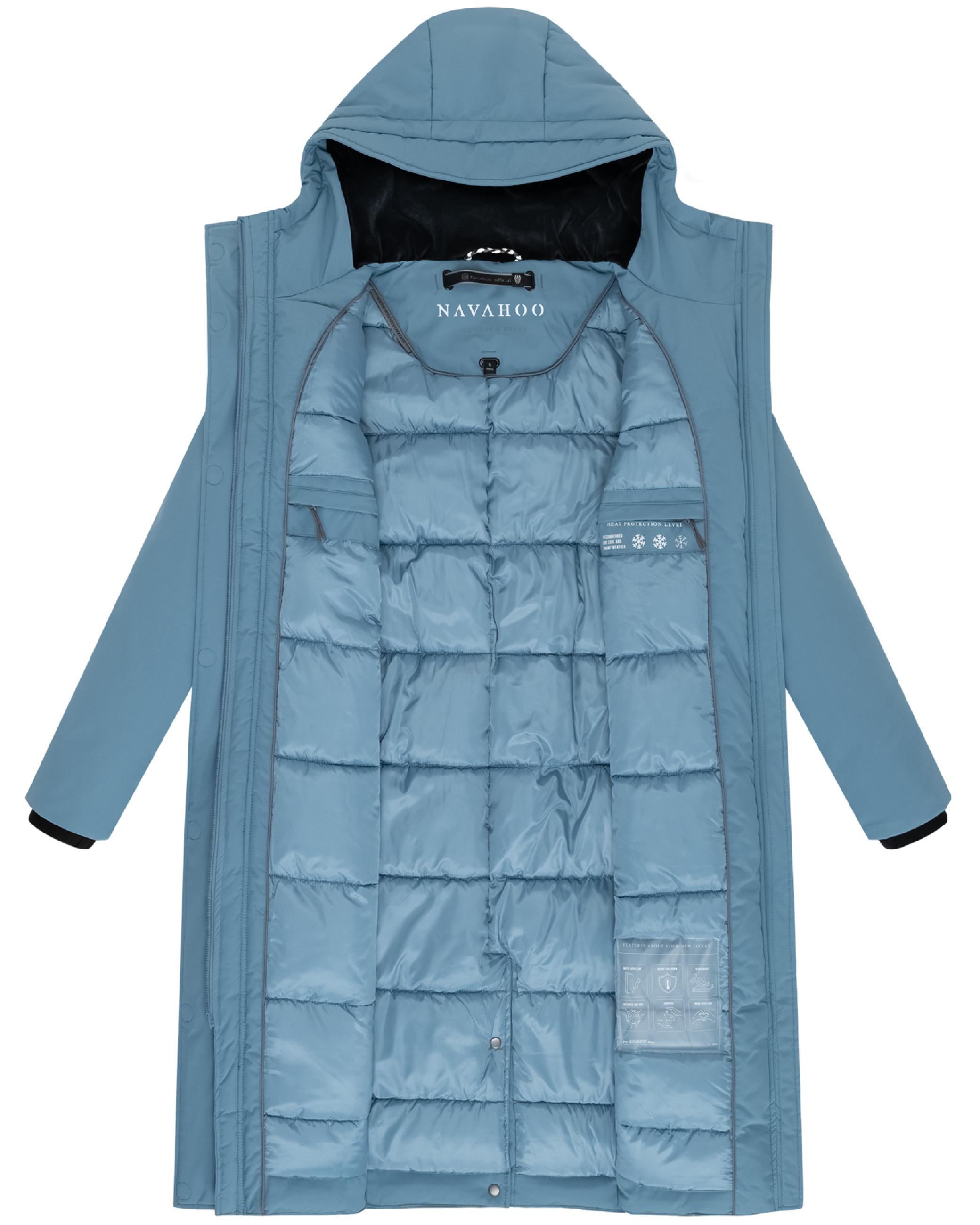 Wintermantel mit Kapuze "Eismelodie 14" Powder Blue