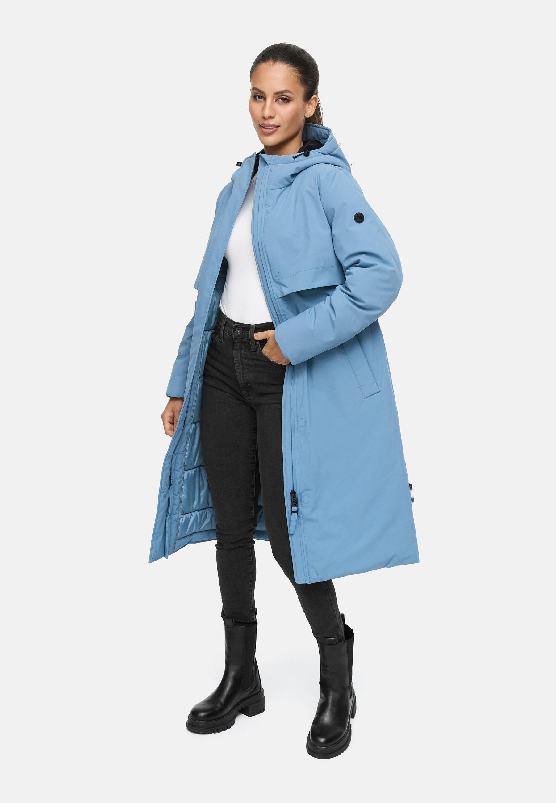 Wintermantel mit Kapuze "Eismelodie 14" Powder Blue