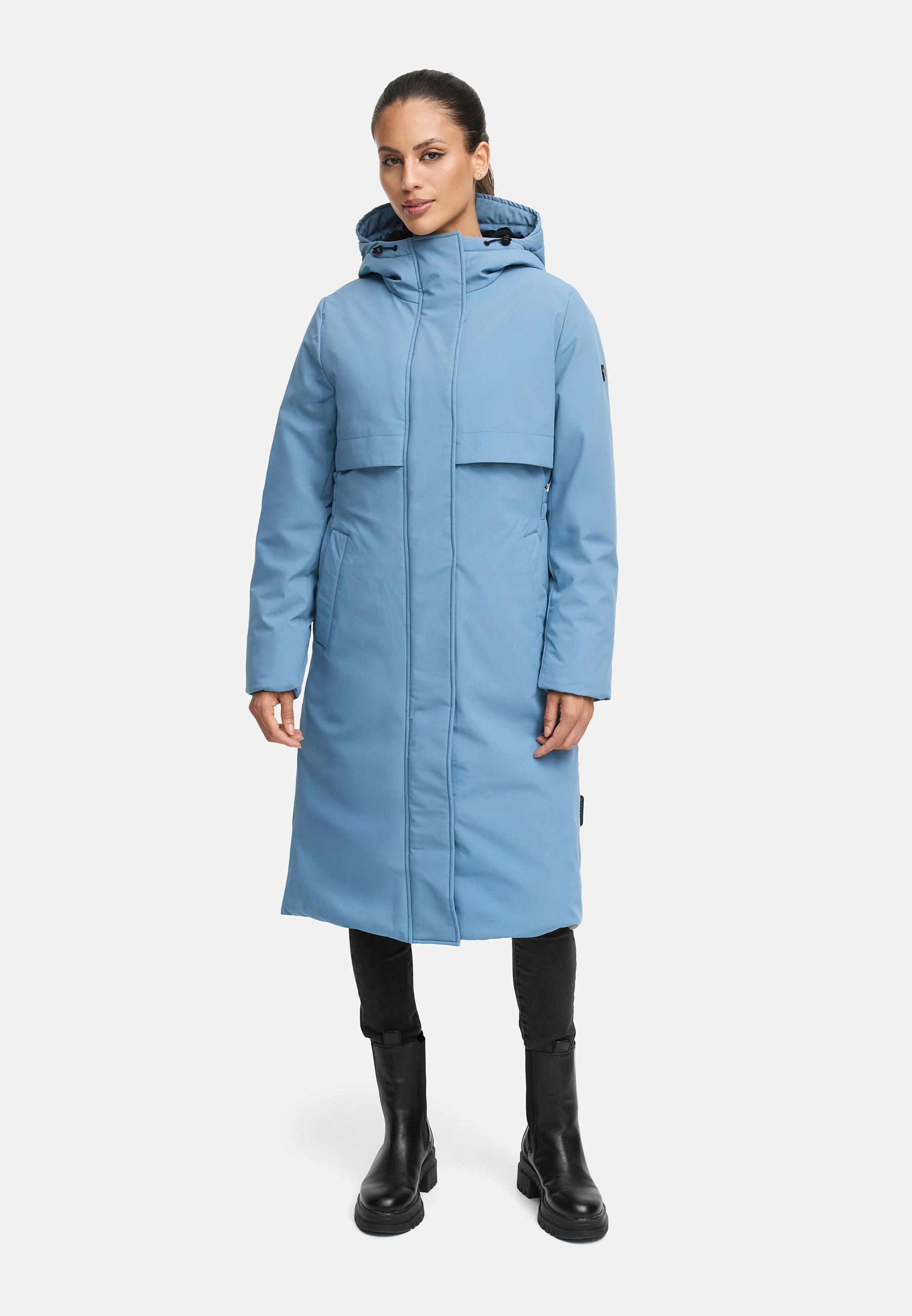 Wintermantel mit Kapuze "Eismelodie 14" Powder Blue