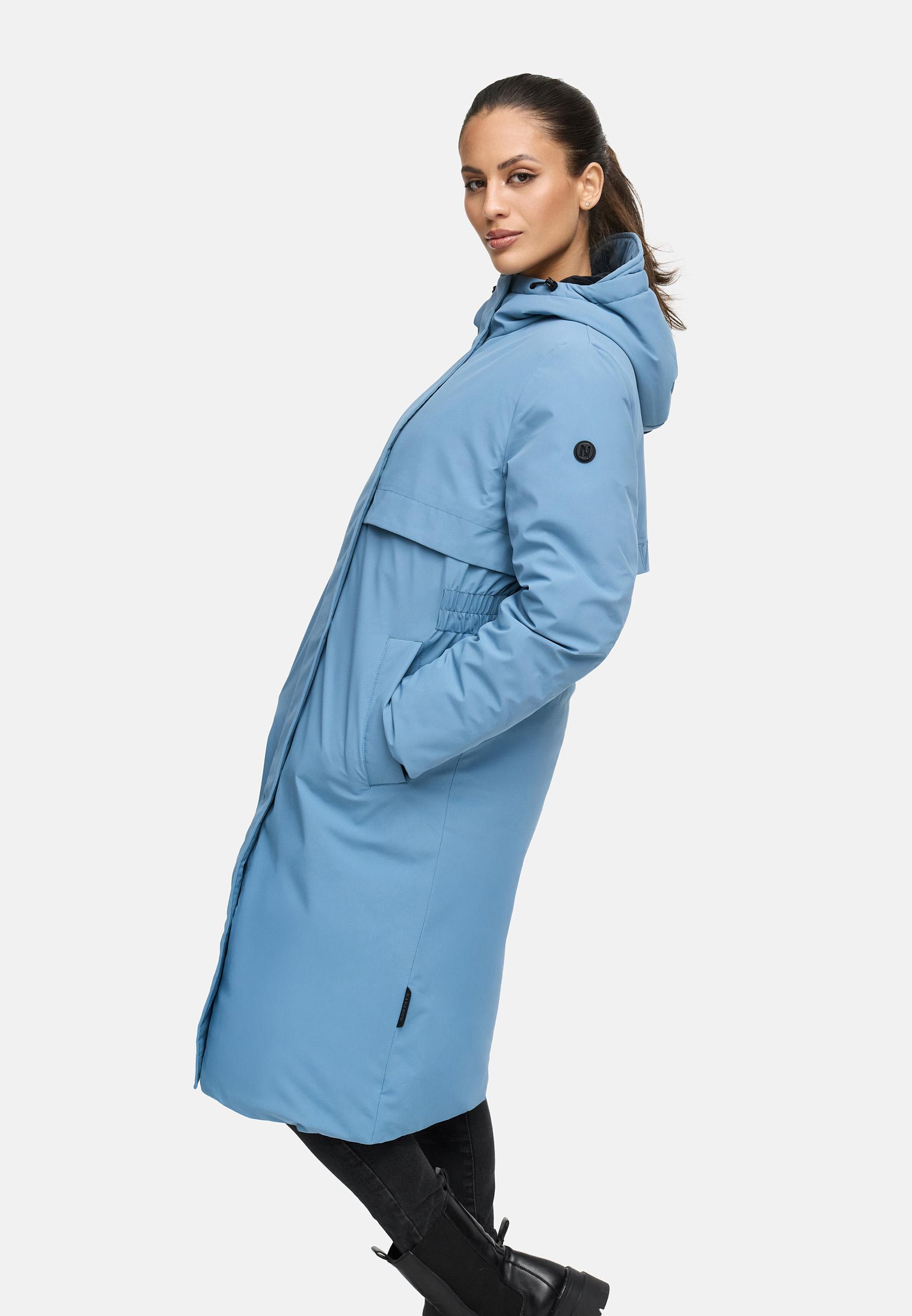 Wintermantel mit Kapuze "Eismelodie 14" Powder Blue
