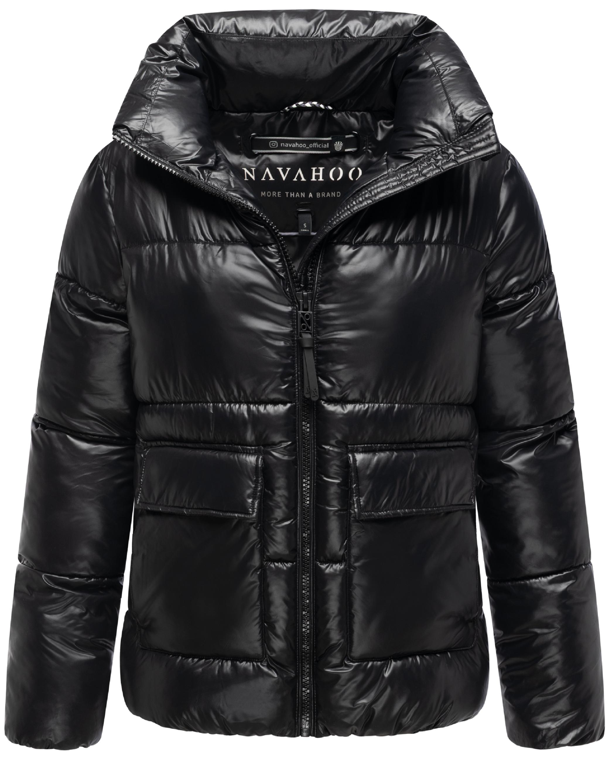 Kurze Damen Winter Steppjacke "Eispracht 14" Black