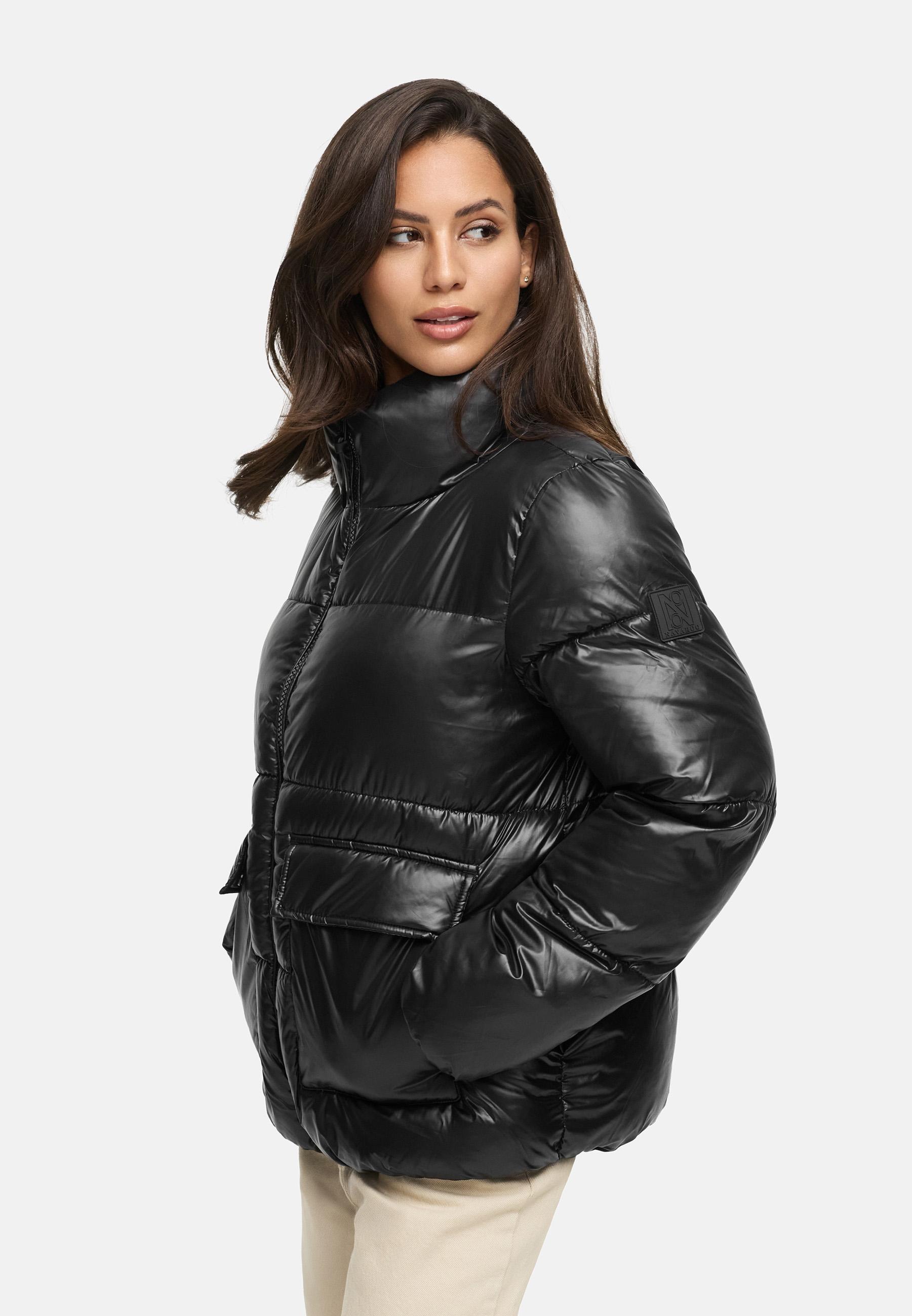 Kurze Damen Winter Steppjacke "Eispracht 14" Black