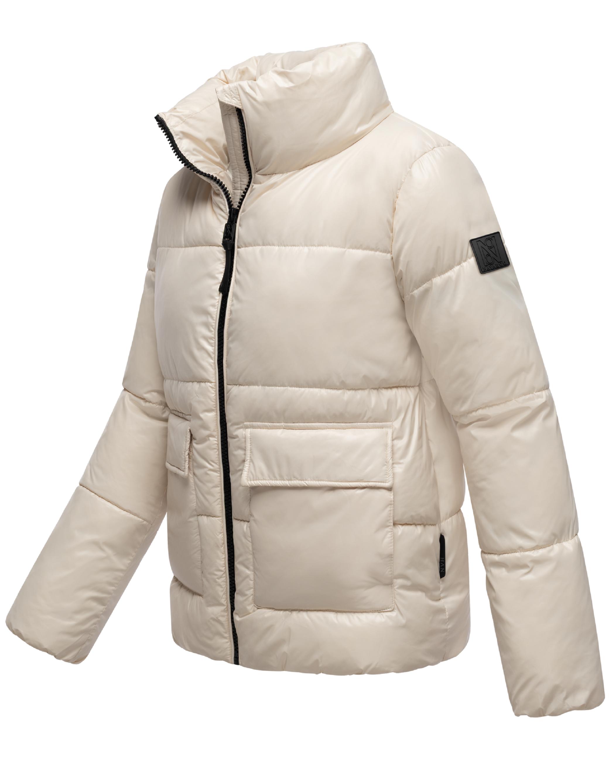 Kurze Damen Winter Steppjacke "Eispracht 14" Cream