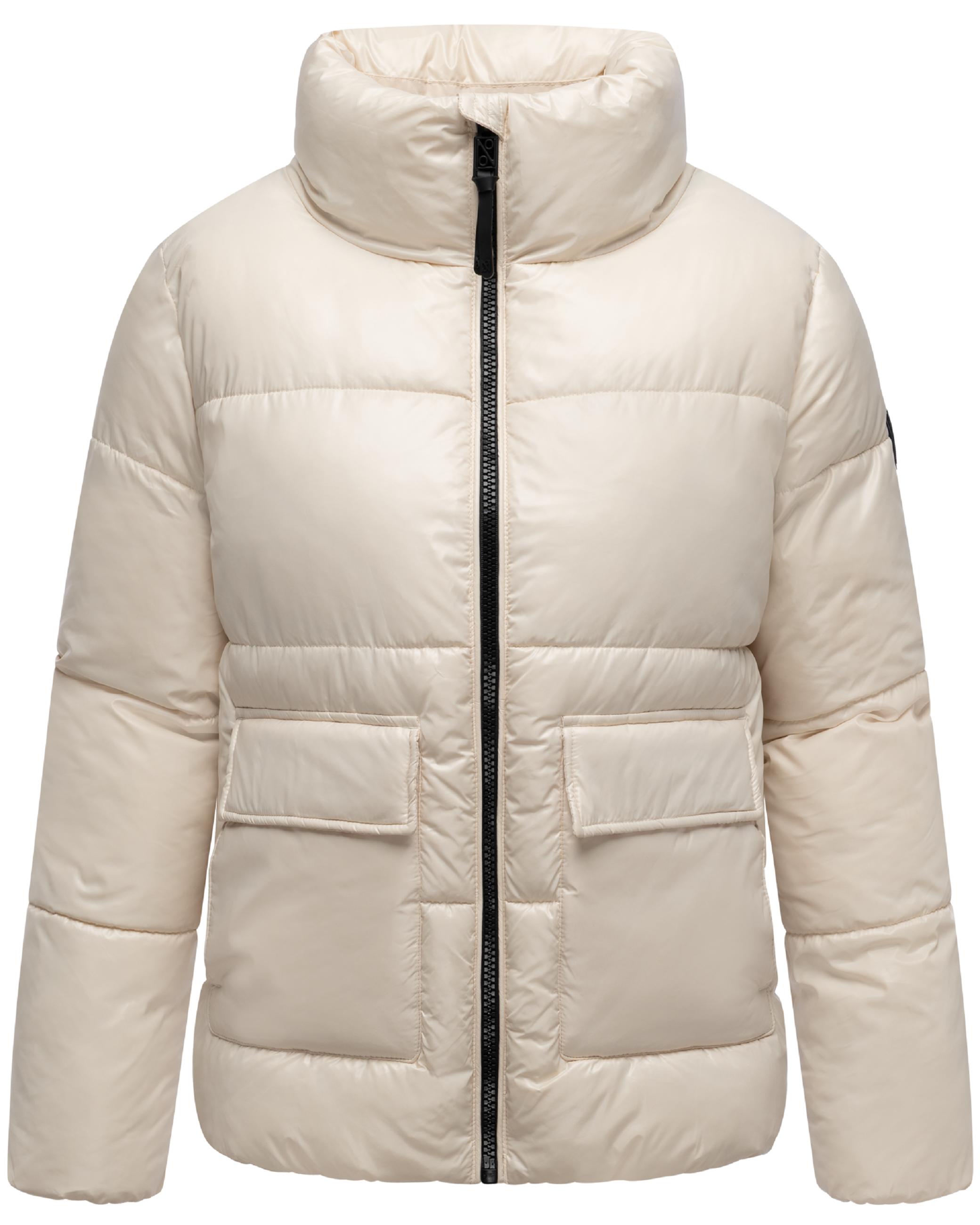 Kurze Damen Winter Steppjacke "Eispracht 14" Cream