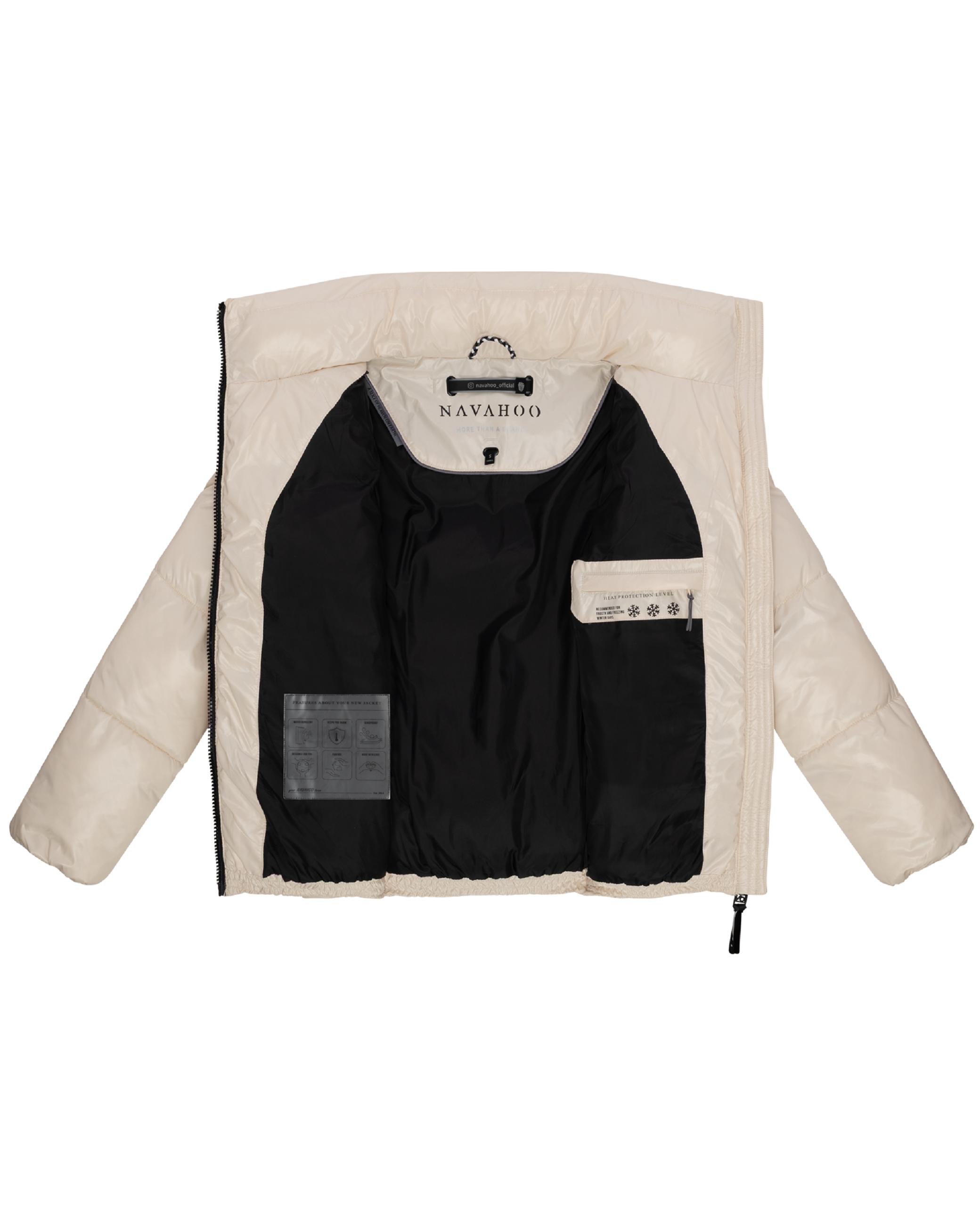 Kurze Damen Winter Steppjacke "Eispracht 14" Cream