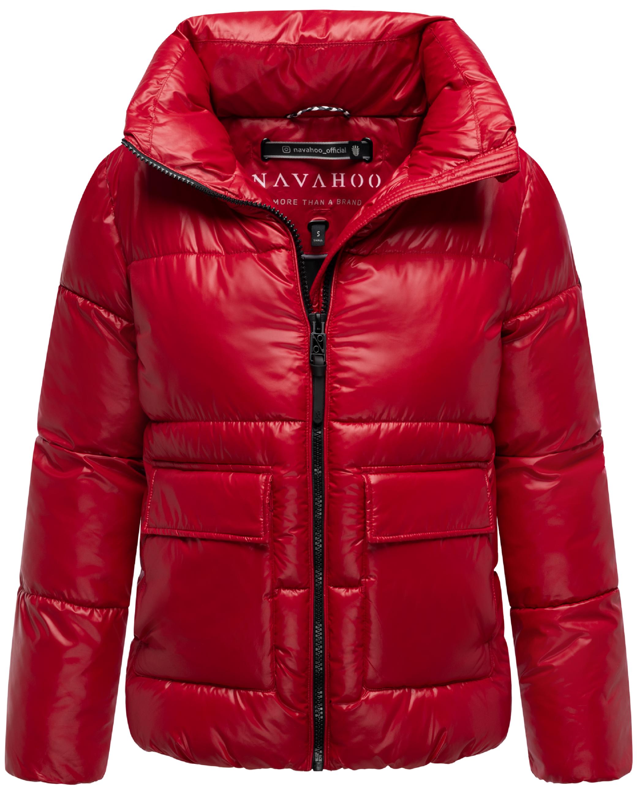 Kurze Damen Winter Steppjacke "Eispracht 14" Deep Red