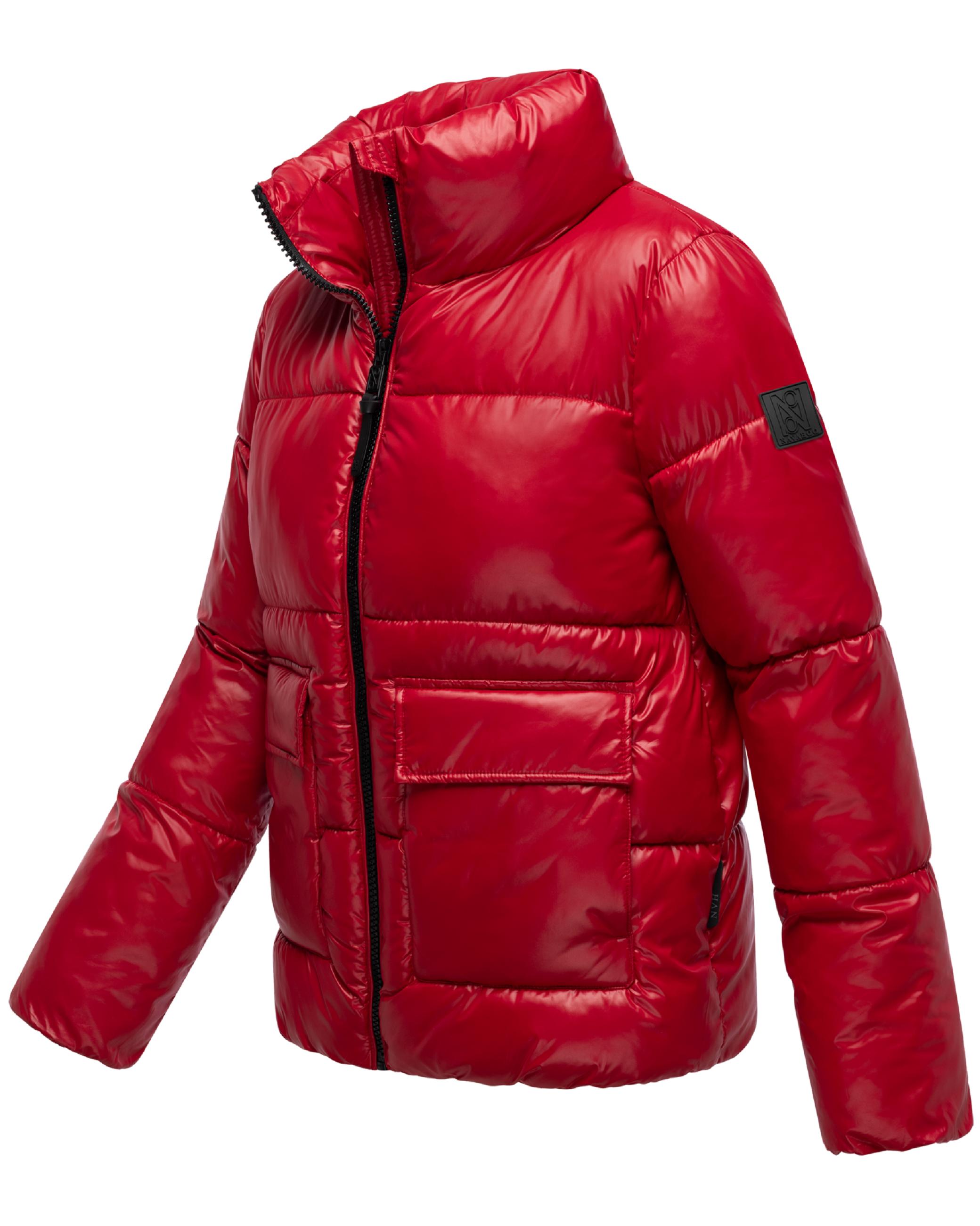 Kurze Damen Winter Steppjacke "Eispracht 14" Deep Red