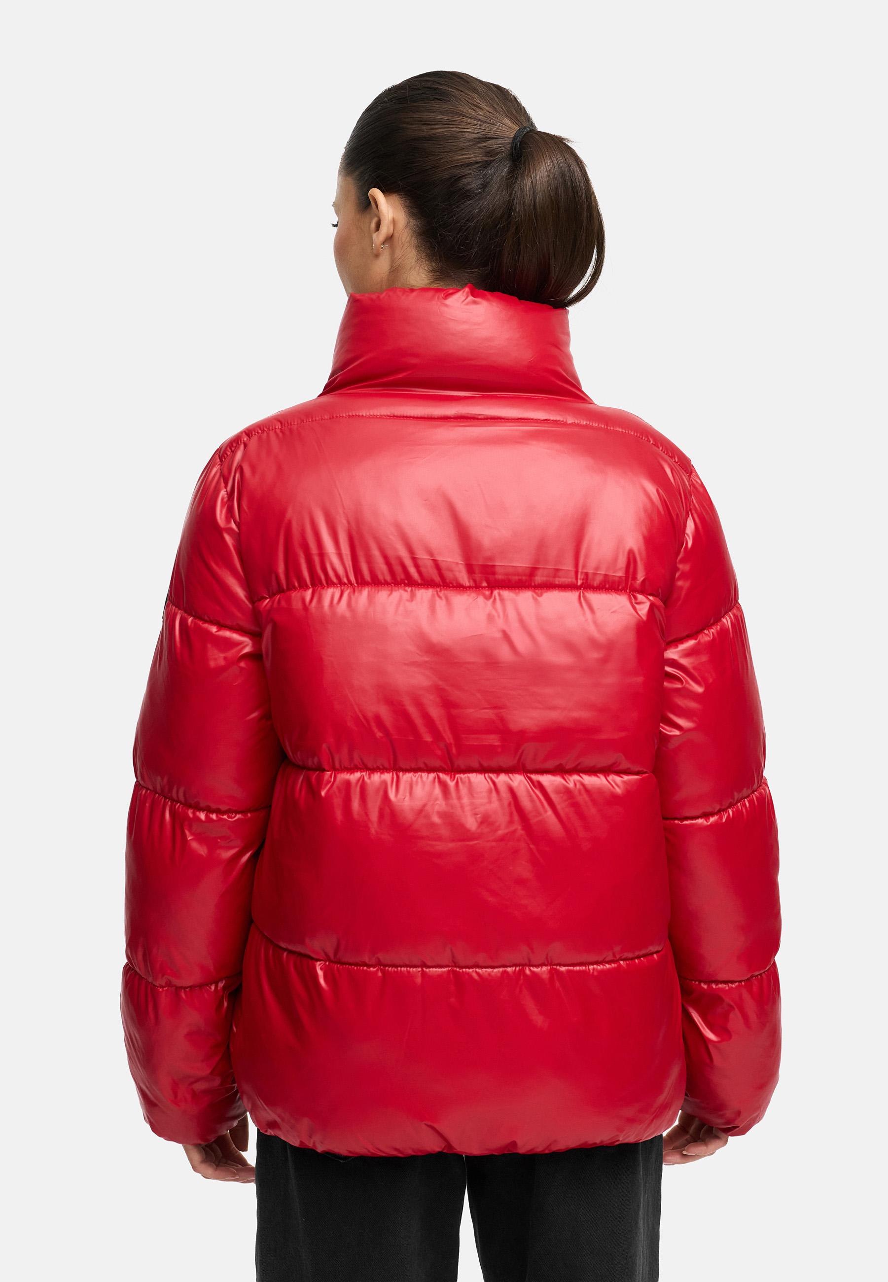 Kurze Damen Winter Steppjacke "Eispracht 14" Deep Red