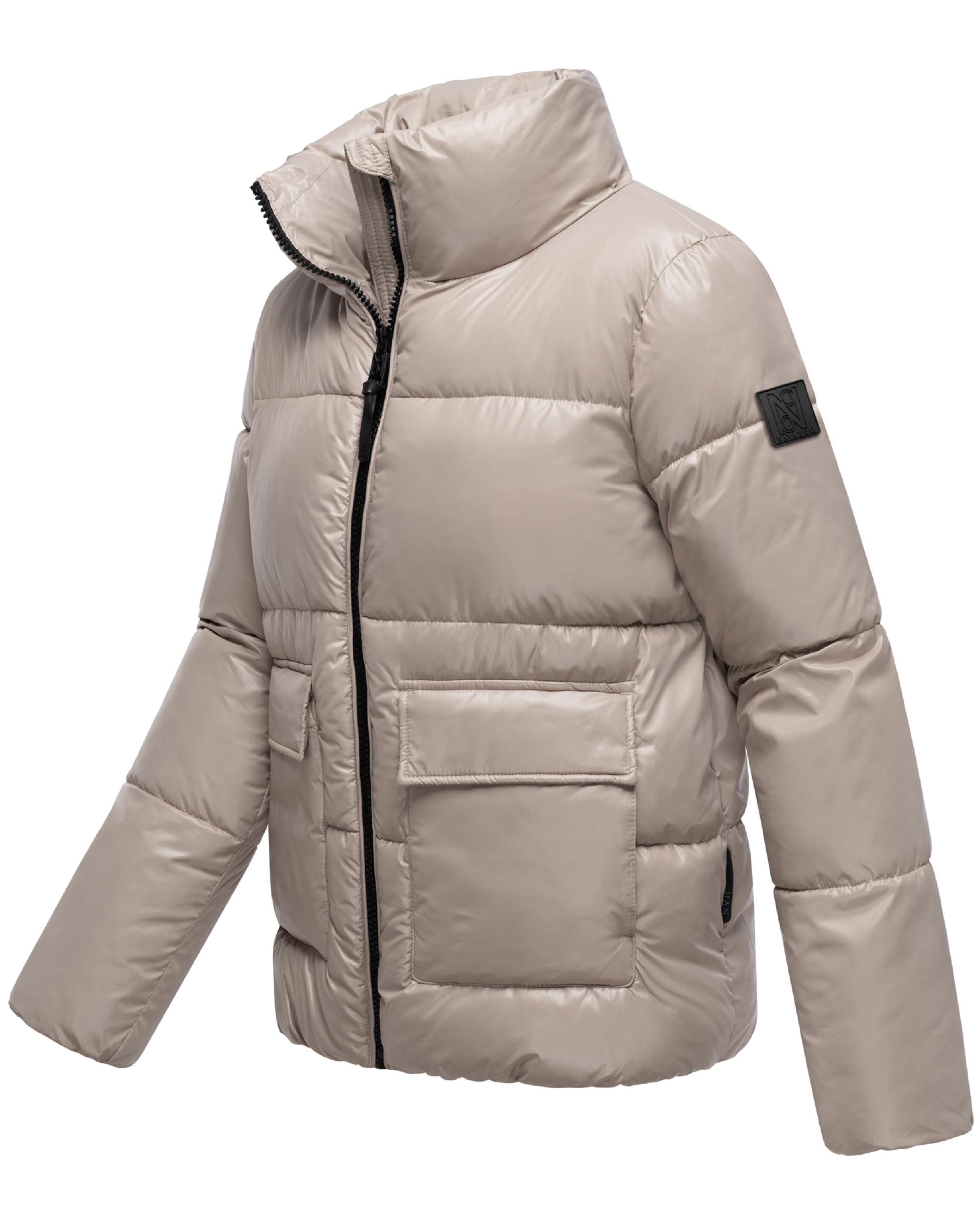Kurze Damen Winter Steppjacke "Eispracht 14" Light Taupe