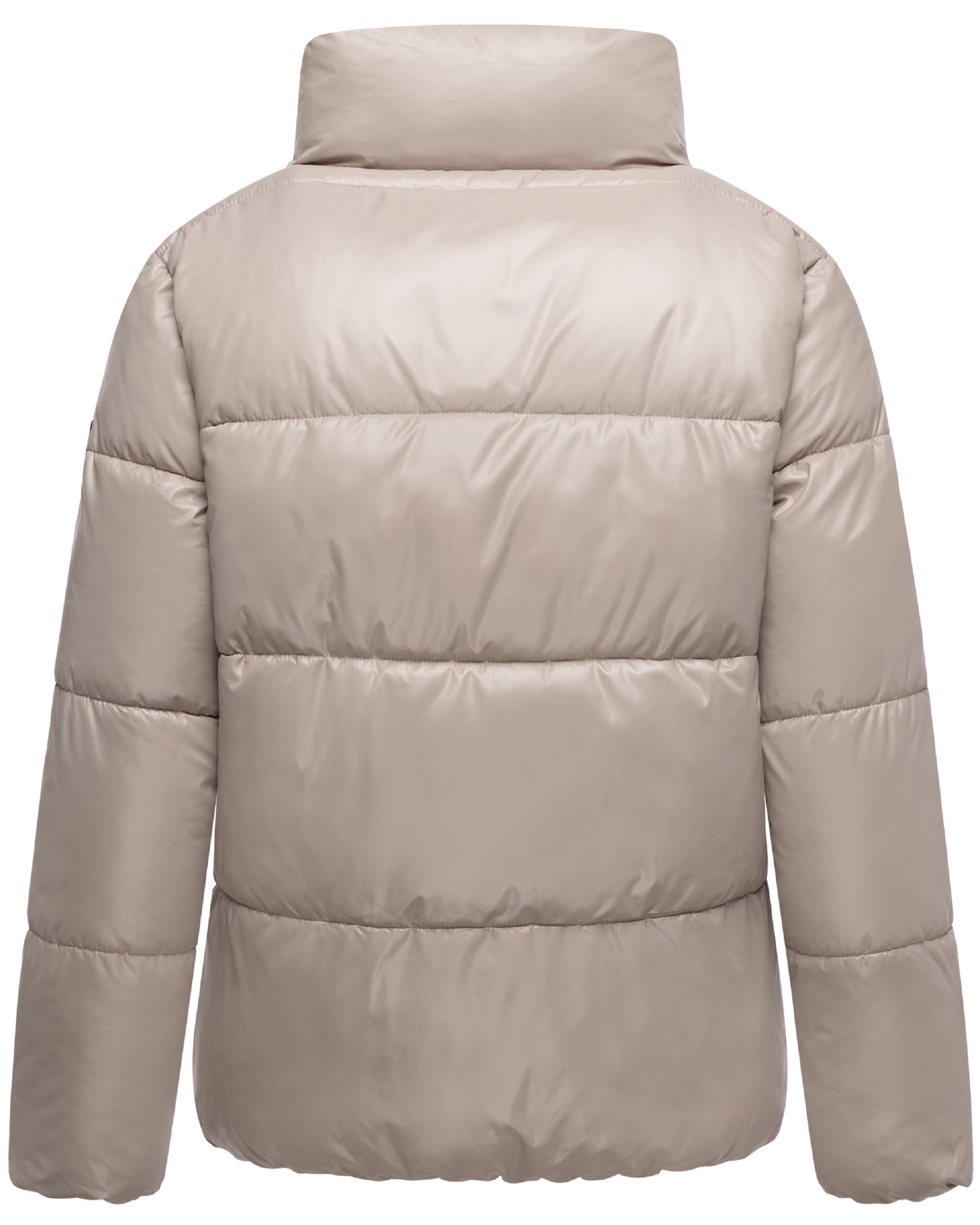 Kurze Damen Winter Steppjacke "Eispracht 14" Light Taupe