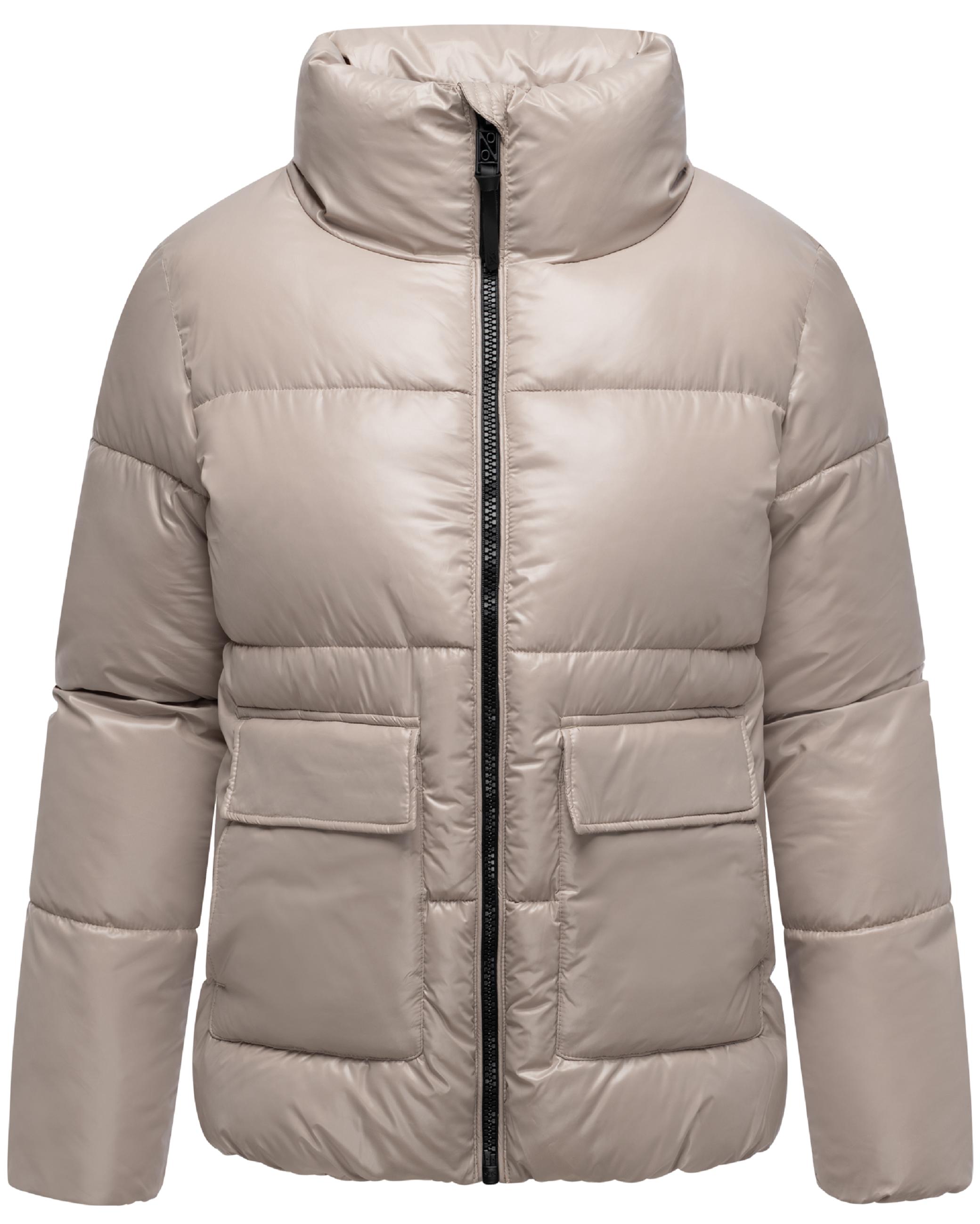 Kurze Damen Winter Steppjacke "Eispracht 14" Light Taupe