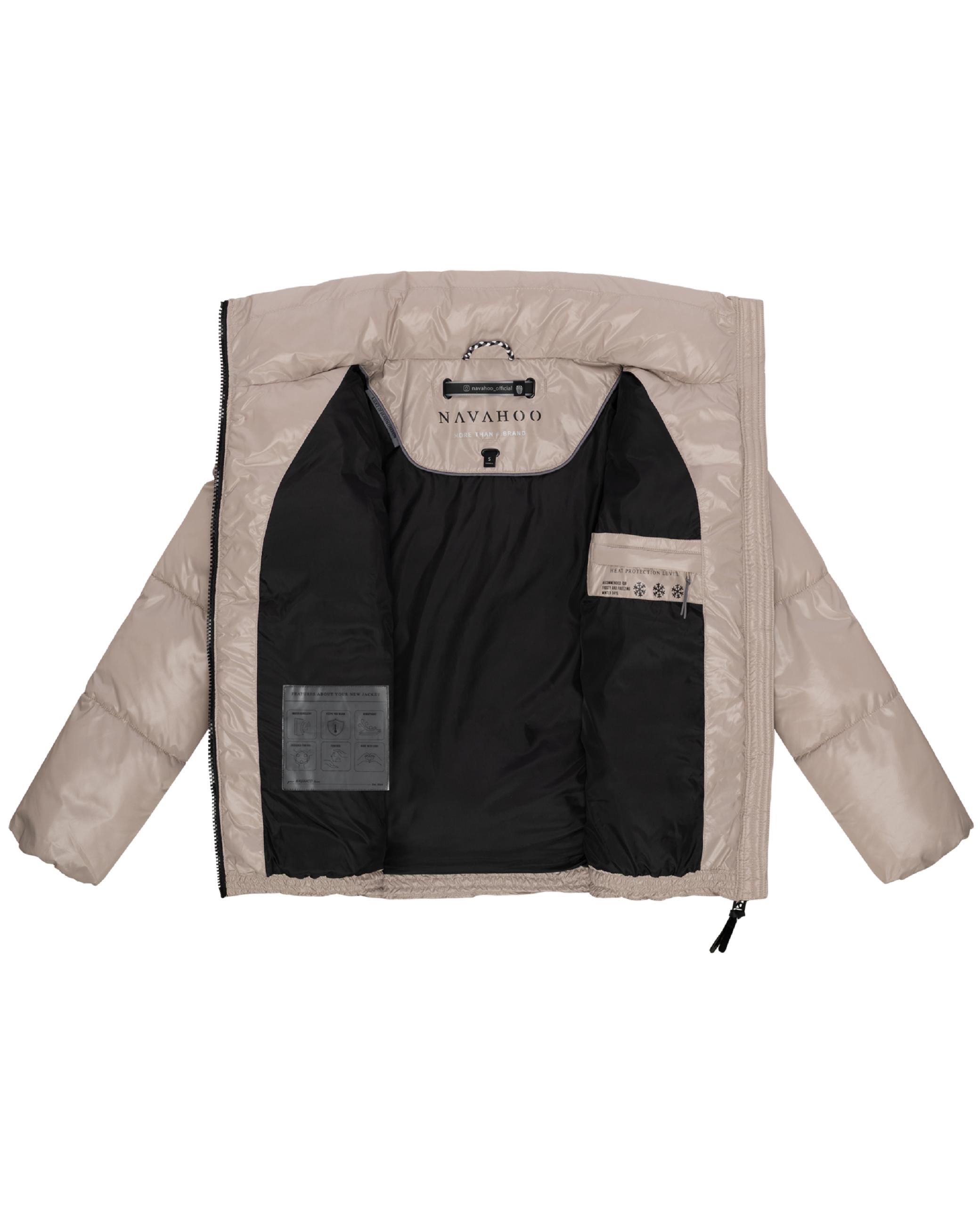 Kurze Damen Winter Steppjacke "Eispracht 14" Light Taupe