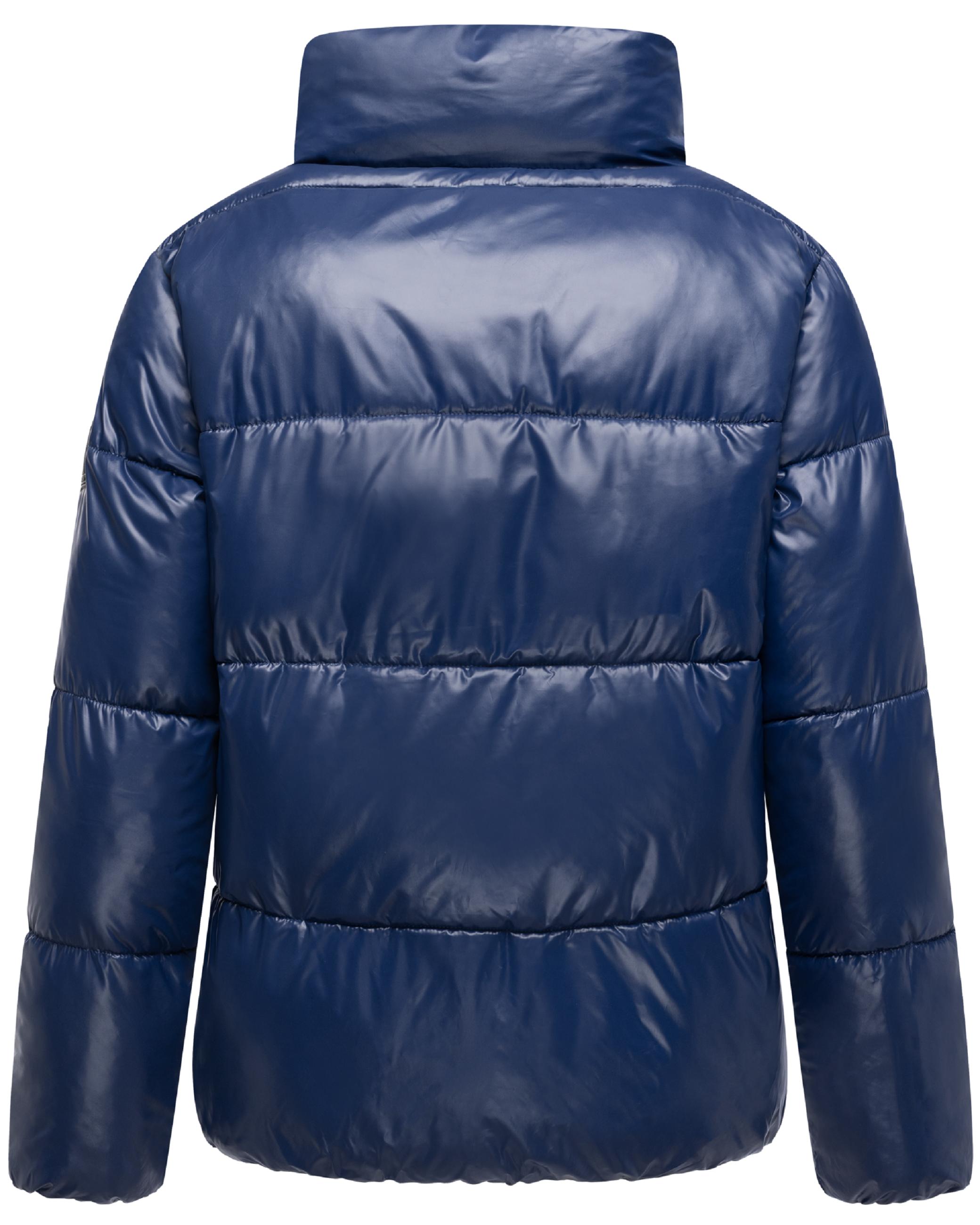 Kurze Damen Winter Steppjacke "Eispracht 14" Navy