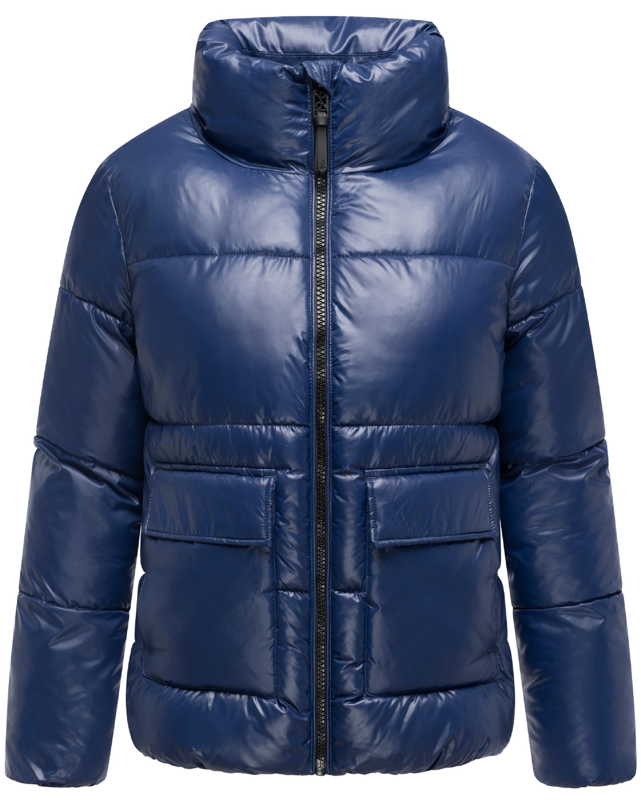 Kurze Damen Winter Steppjacke "Eispracht 14" Navy