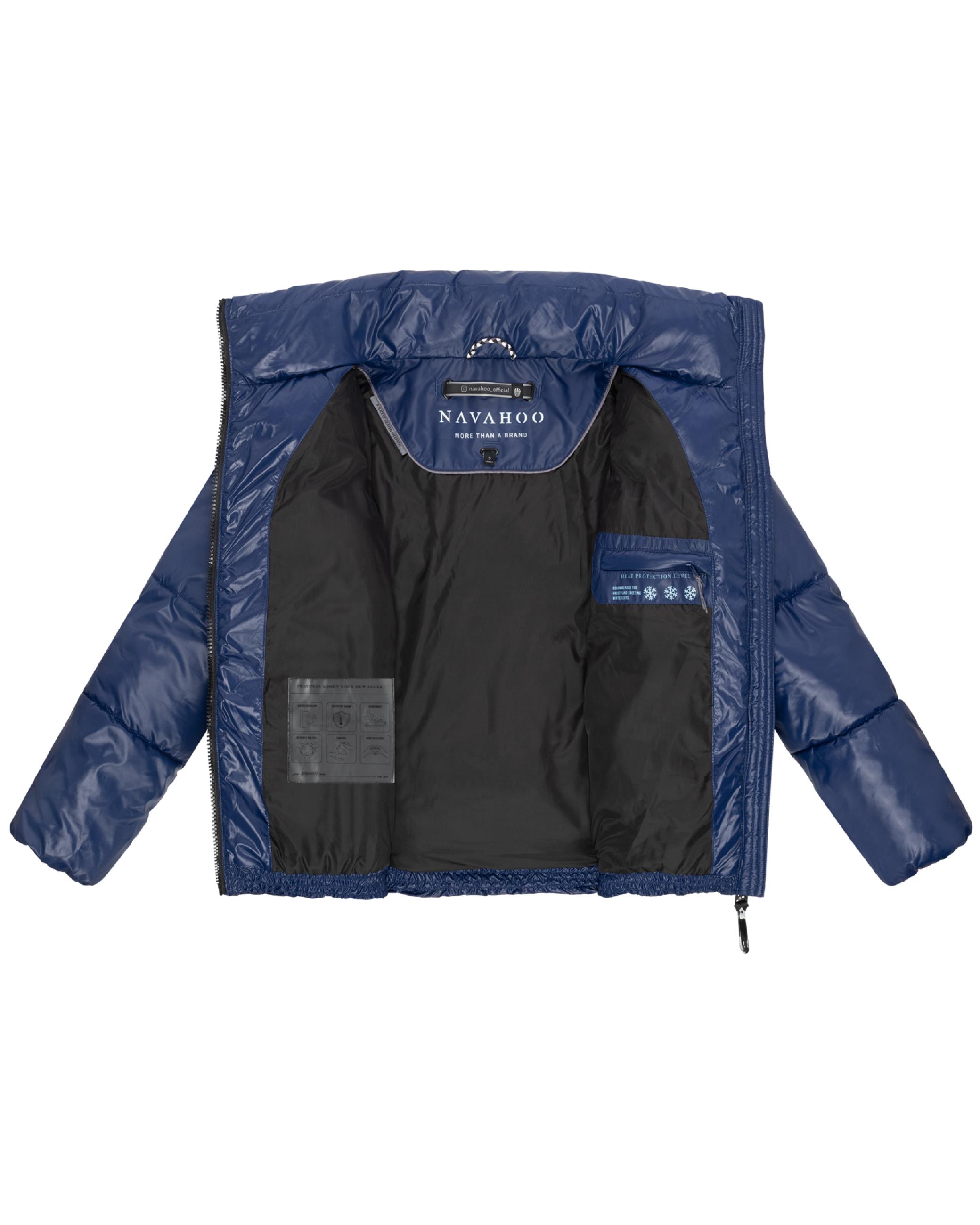 Kurze Damen Winter Steppjacke "Eispracht 14" Navy