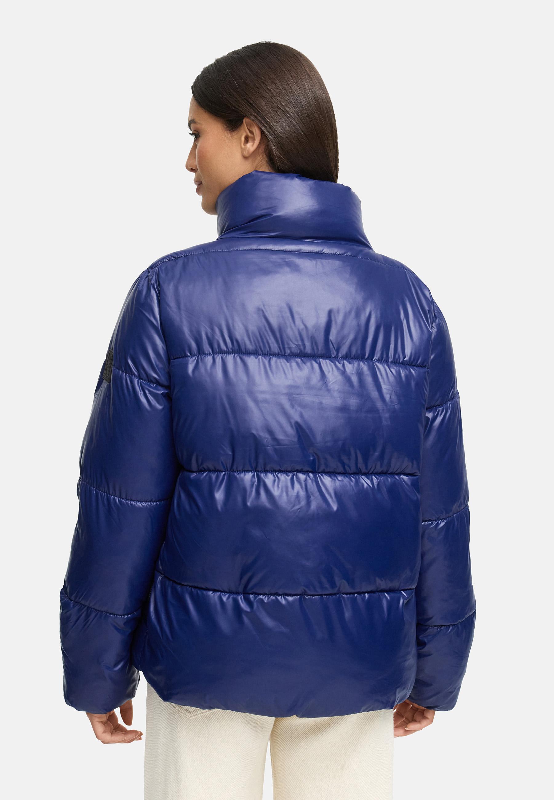 Kurze Damen Winter Steppjacke "Eispracht 14" Navy