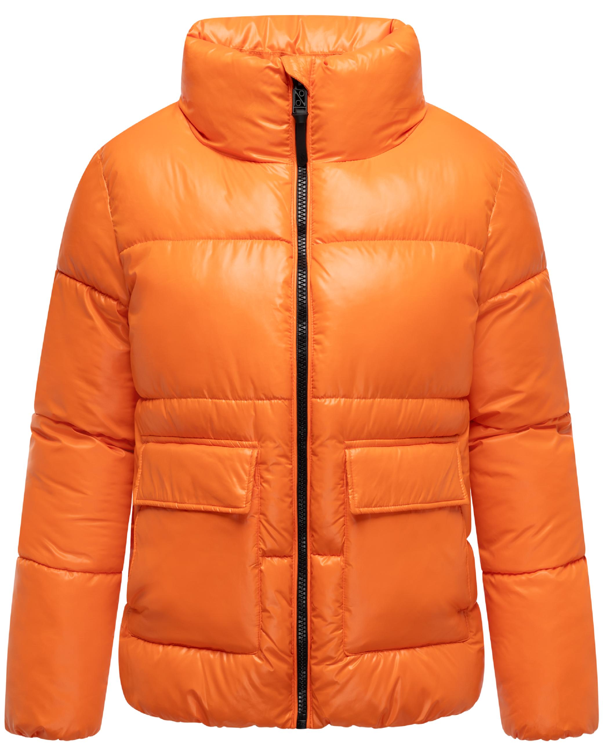 Kurze Damen Winter Steppjacke "Eispracht 14" Orange