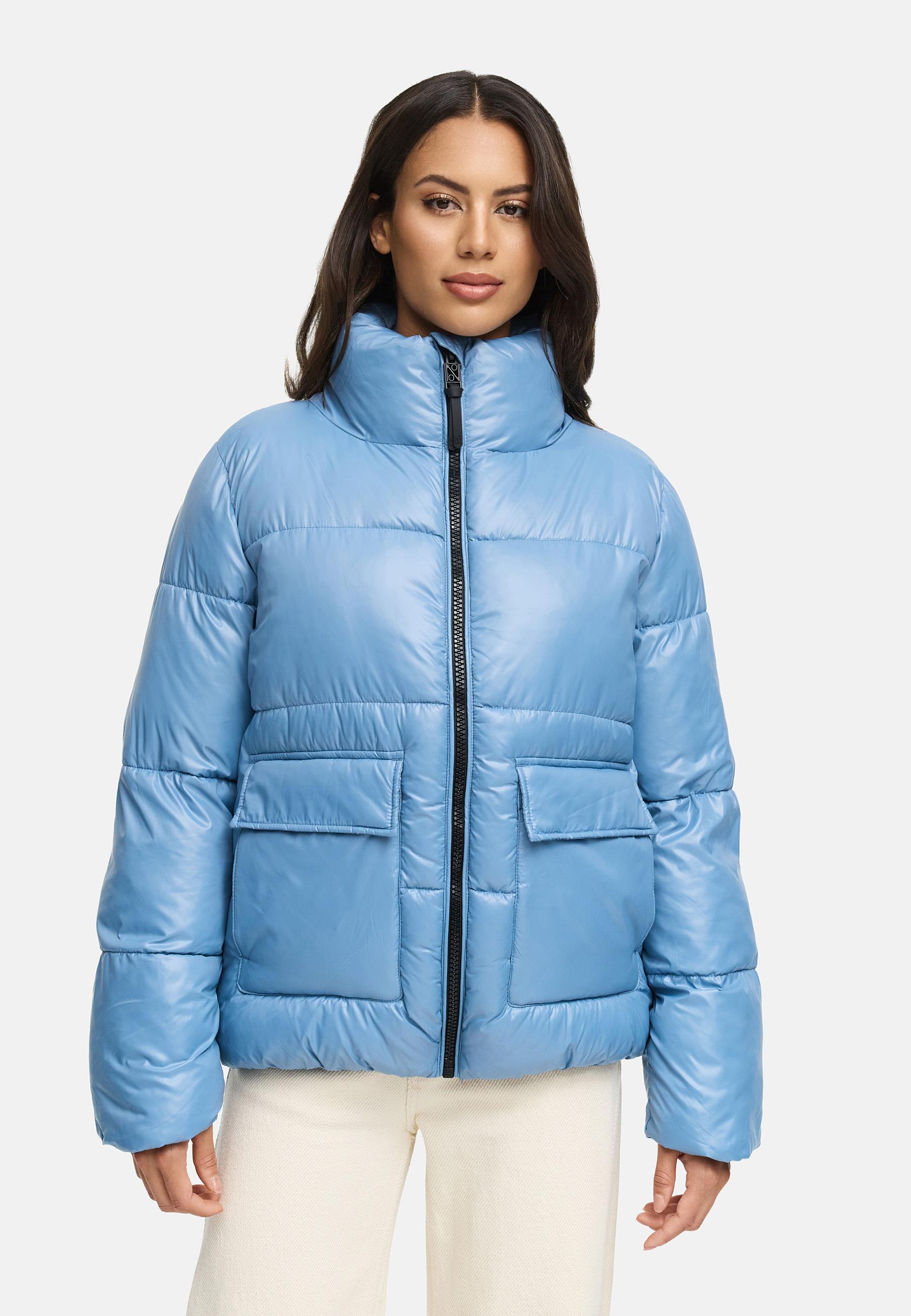 Kurze Damen Winter Steppjacke "Eispracht 14" Powder Blue